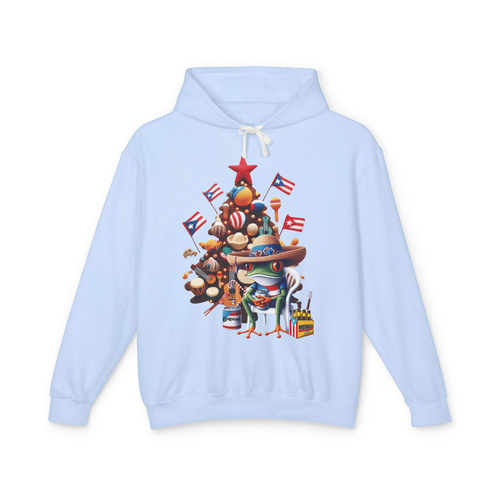 Puerto Rico Navidades Holiday Fiesta Hoodie — Puerto Rican Christmas Tree Graphic Sweatshirt
