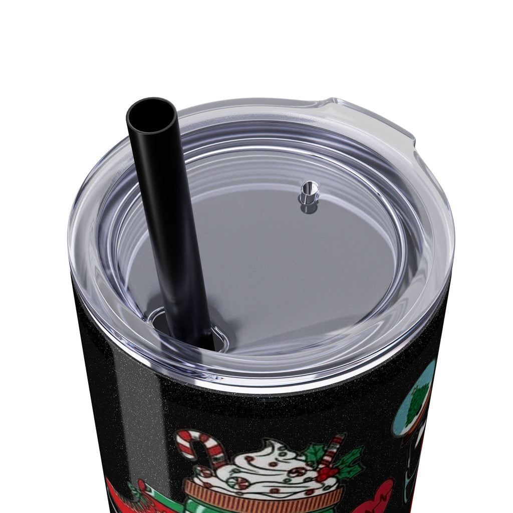 Emergency Department Nurse Christmas Skinny Tumbler - 20oz Holiday Medical Travel Cup with Straw Medical Christmas Mug