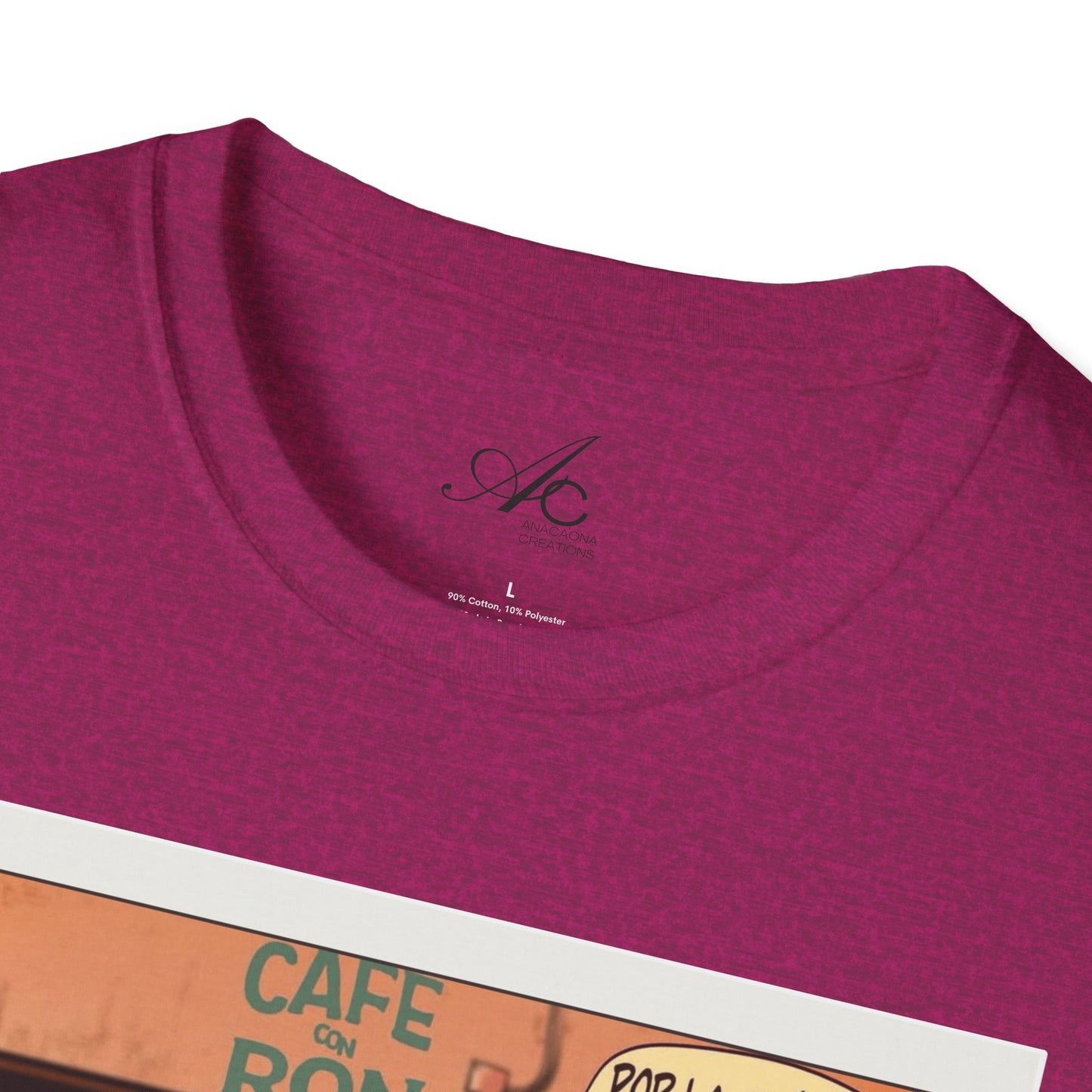 POR LA MANANA CAFE  Coffee Lovers, Casual Wear, Unisex Fashion Proud Puerto Rican Tee  Puerto Rican Heritage Shirt