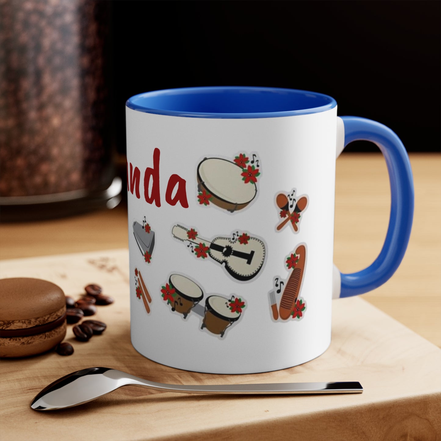 Puerto Rico  Festive Parranda Accent Mug - Perfect for Holiday Cheer