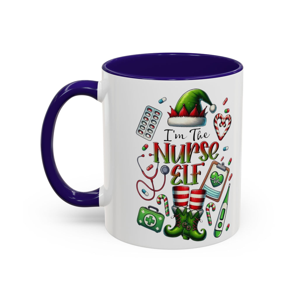 Nurse Elf Coffee Mug — Christmas Medical Holiday Gift (11oz & 15oz) Medical Christmas Mug