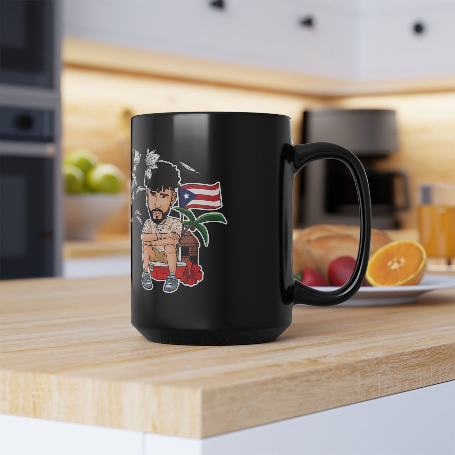 Patriotic Puerto Rican Mug,Gift for Dad, Unique Father's Day Present, Tea Lover's Drinkware
