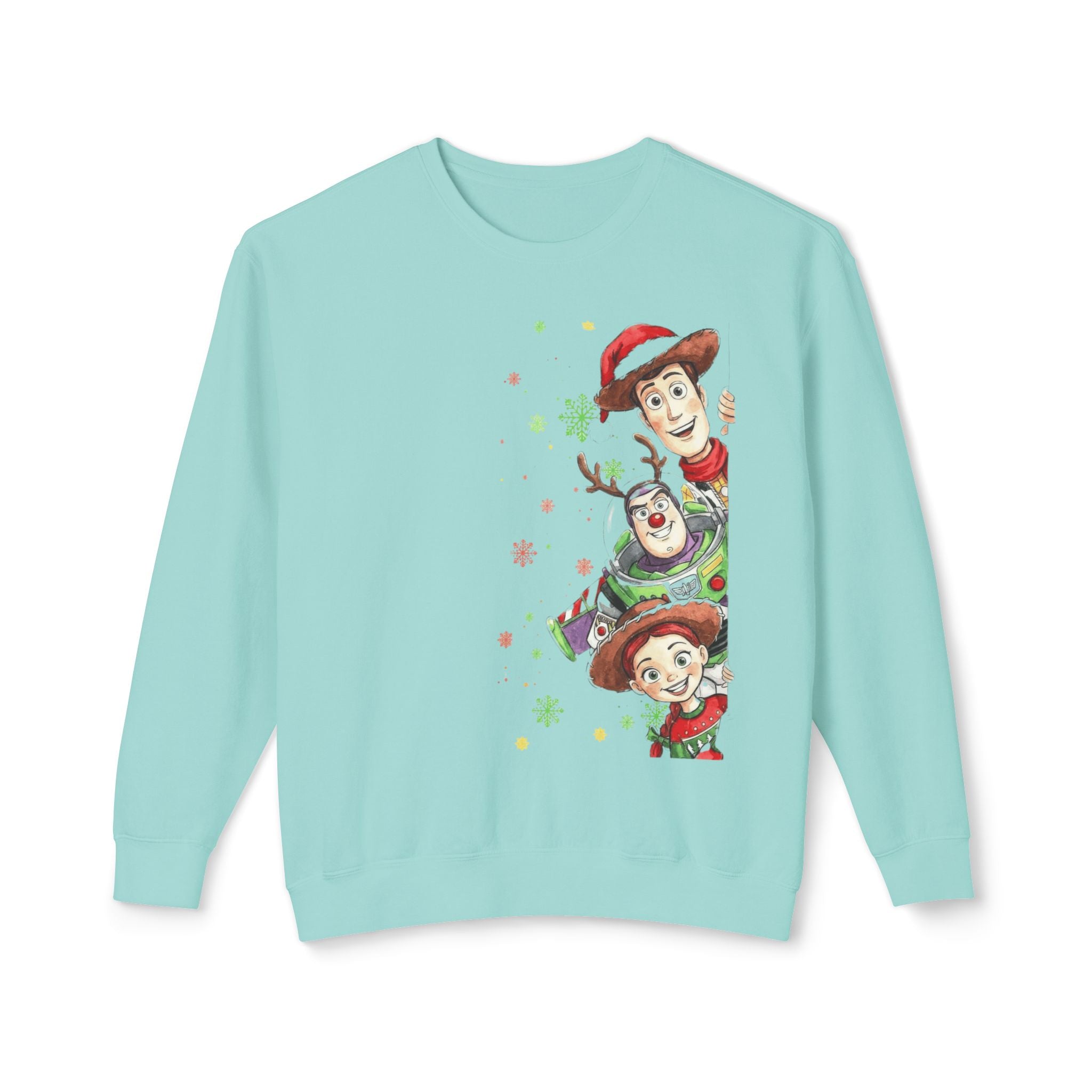 Christmas Toy Cowboy Crewneck Sweatshirt  Festive Woody & Friends Holiday Sweatshirt Cartoon Christmas T-shirts and Sweaters