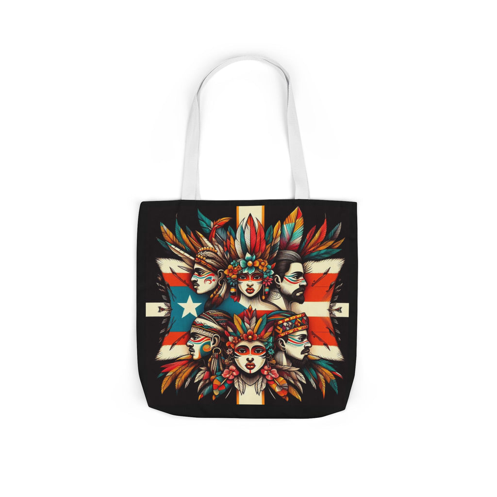 Puerto Rico Canvas Tote Bag, 5-Color Straps