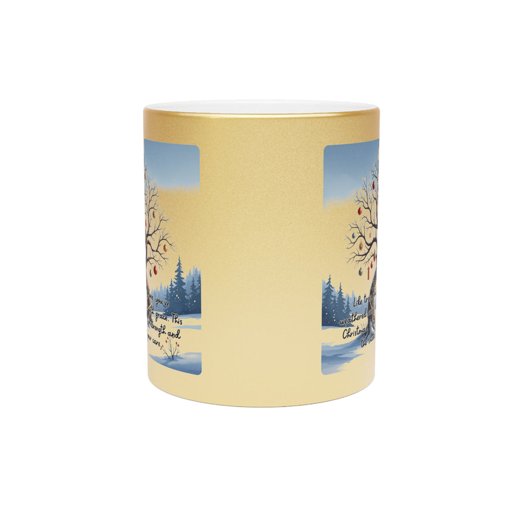 Holiday Mugs Christmas Gift Ideas Hot Cocoa & Coffee Cup Designs Inspirational Winter Tree Metallic Mug