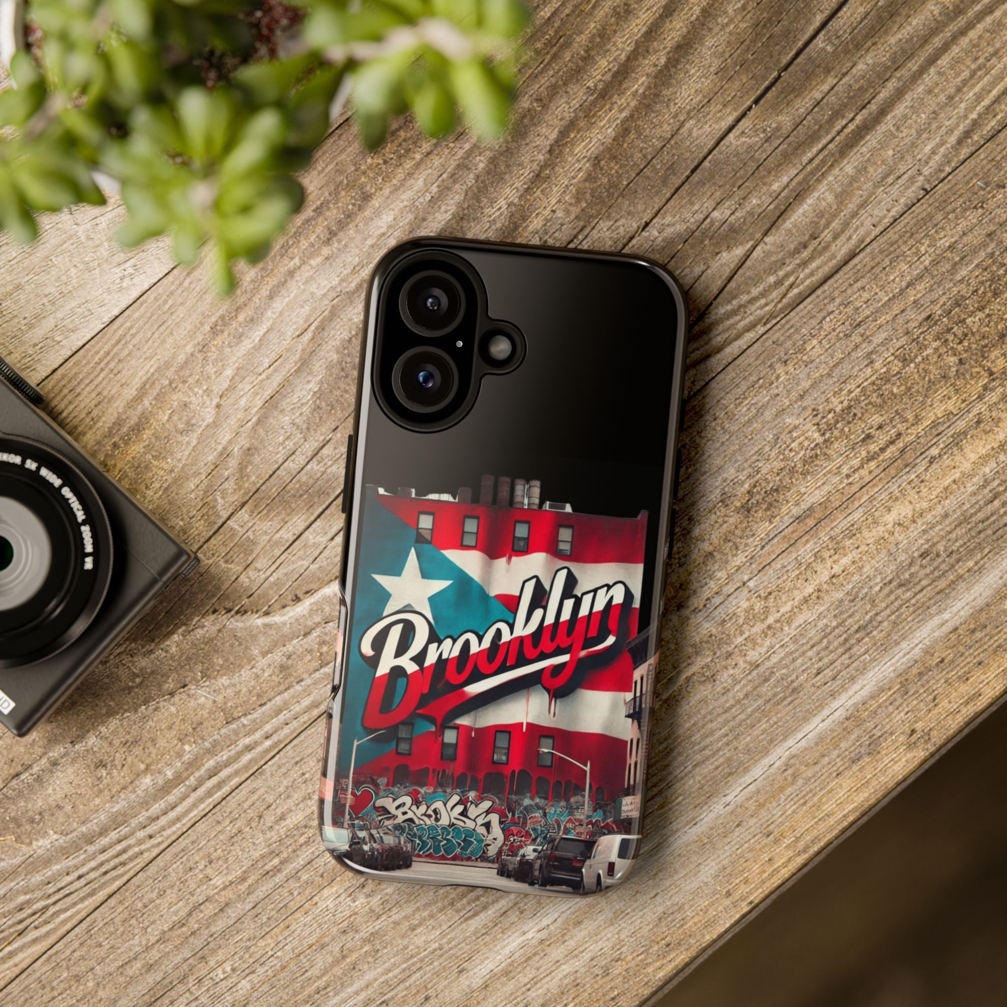 Brooklyn Street Art Phone Case  Urban Graffiti Protective Cover