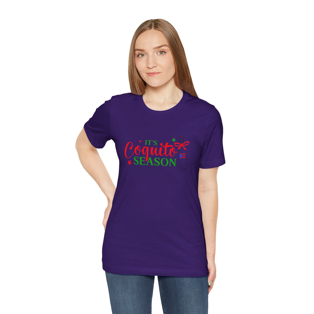 It's Coquito Season T-Shirt - Christmas Puerto Rican Holiday Cocktail Tee