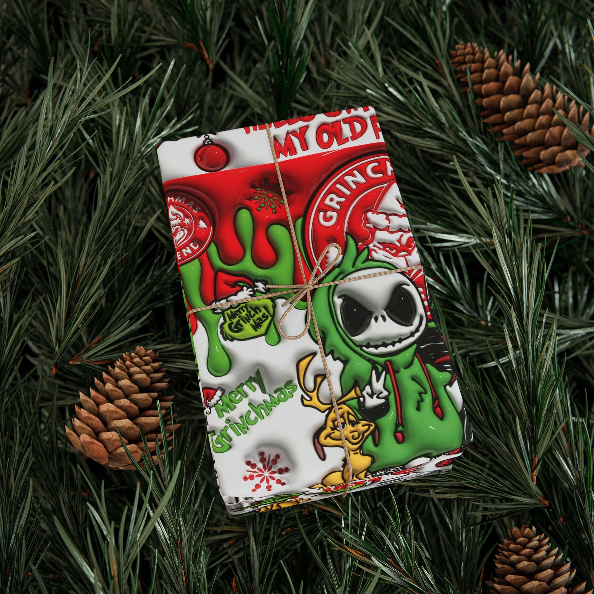 Festive Wrapping Paper – Whimsical Holiday Gift Wrap | Christmas Paper Roll | Fun & Unique Gift Packaging