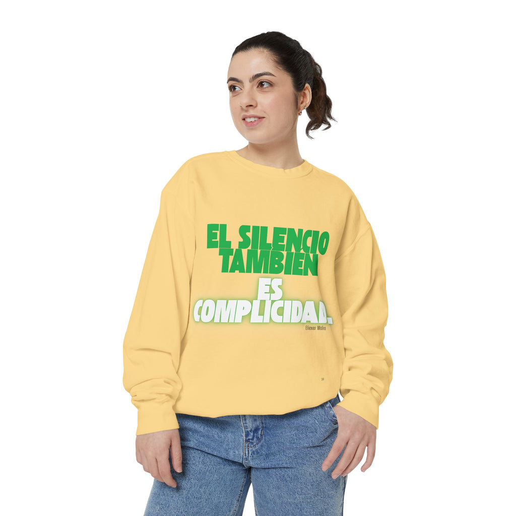 Sweatshirt  "El silencio también es complicidad" Spanish Protest Crewneck