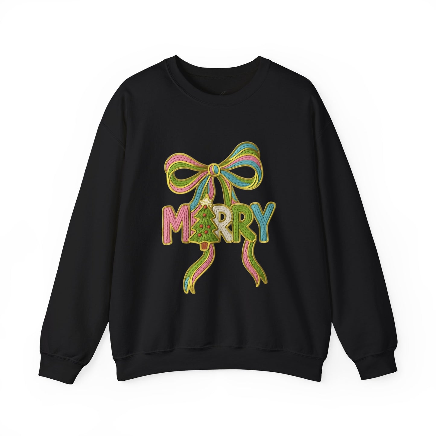 Festive Holiday Designs and Quotes Candy Christmas Tree Sweatshirt — Holiday Candyland Crewneck