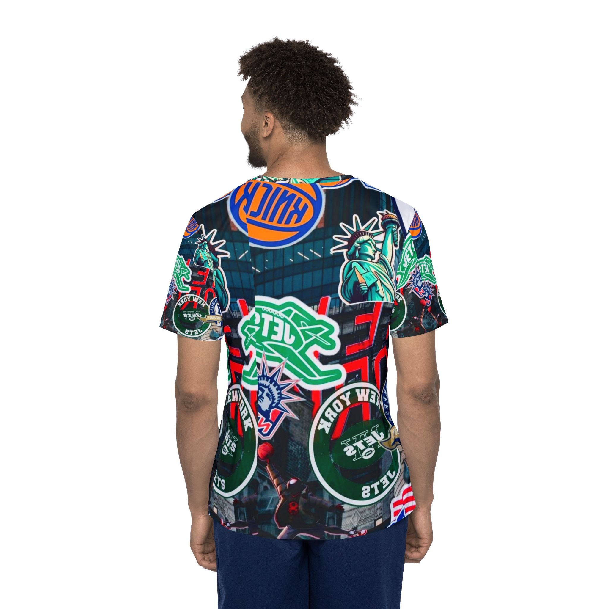 New York Sports Collage Men's Jersey — NYC Icons All-Over Print