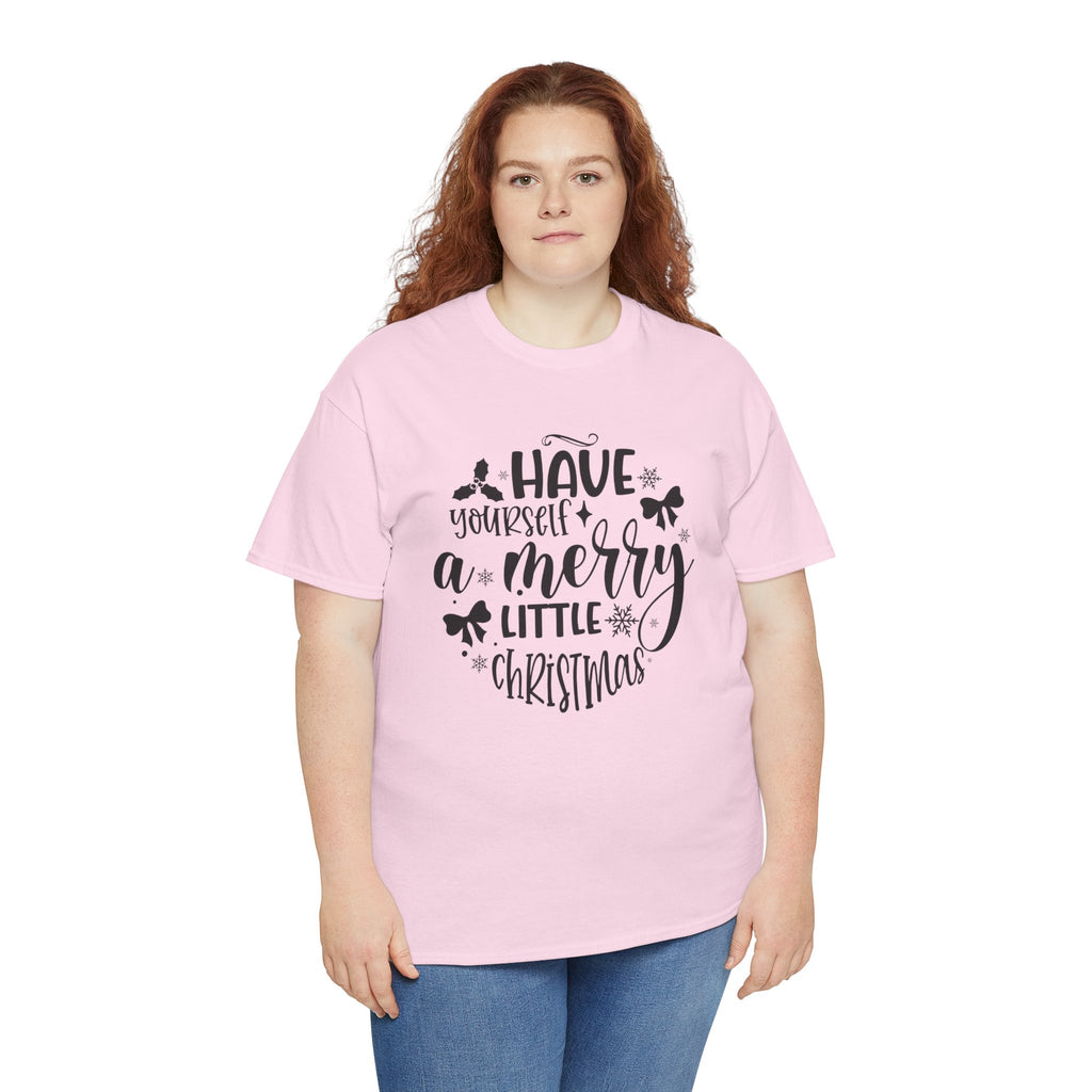 Merry Christmas Cotton Tee Holiday Graphic Tees & Cozy Festive Wear