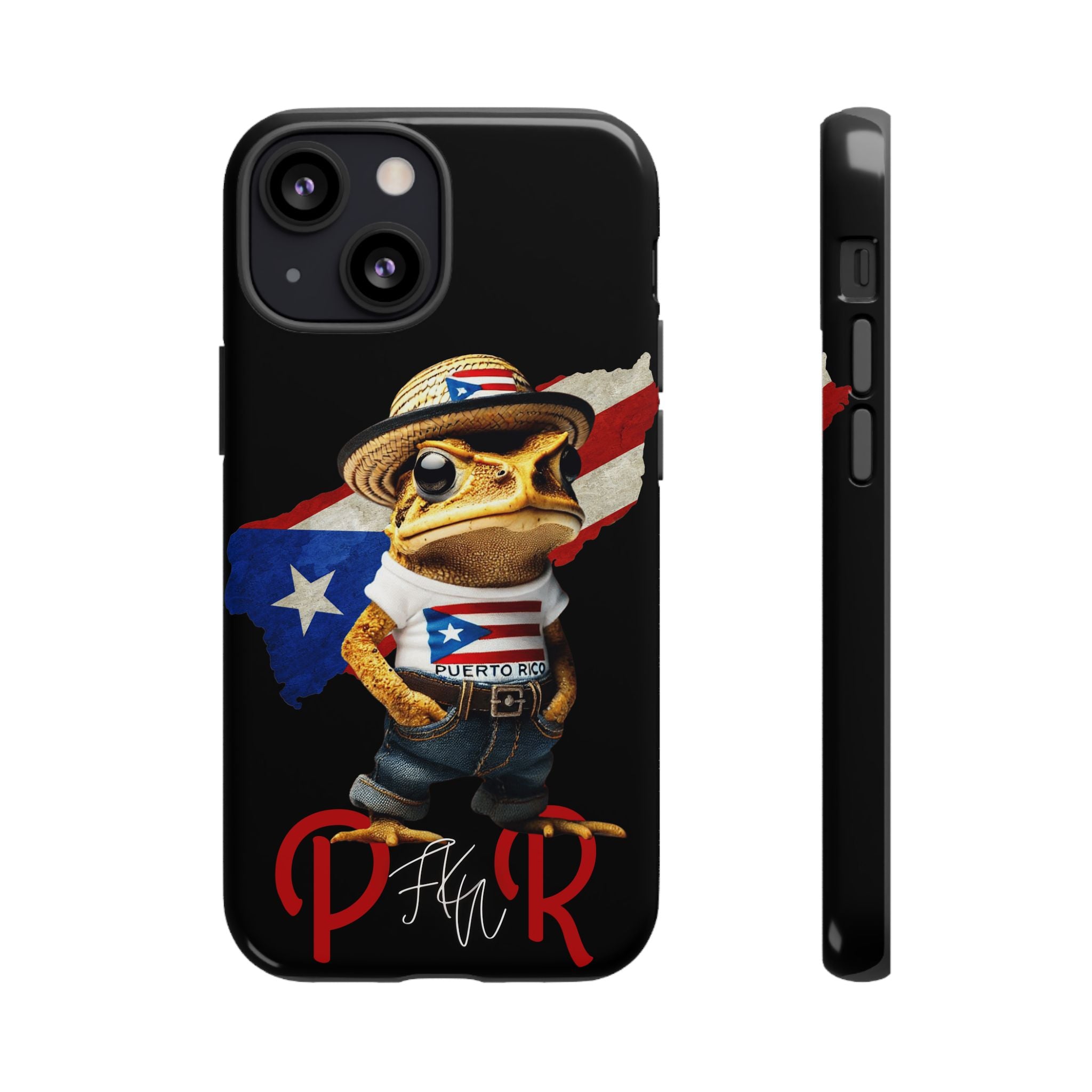 Puerto Rican Frog Tough Phone Case  Puerto Rico Flag Patriotic Protective Case