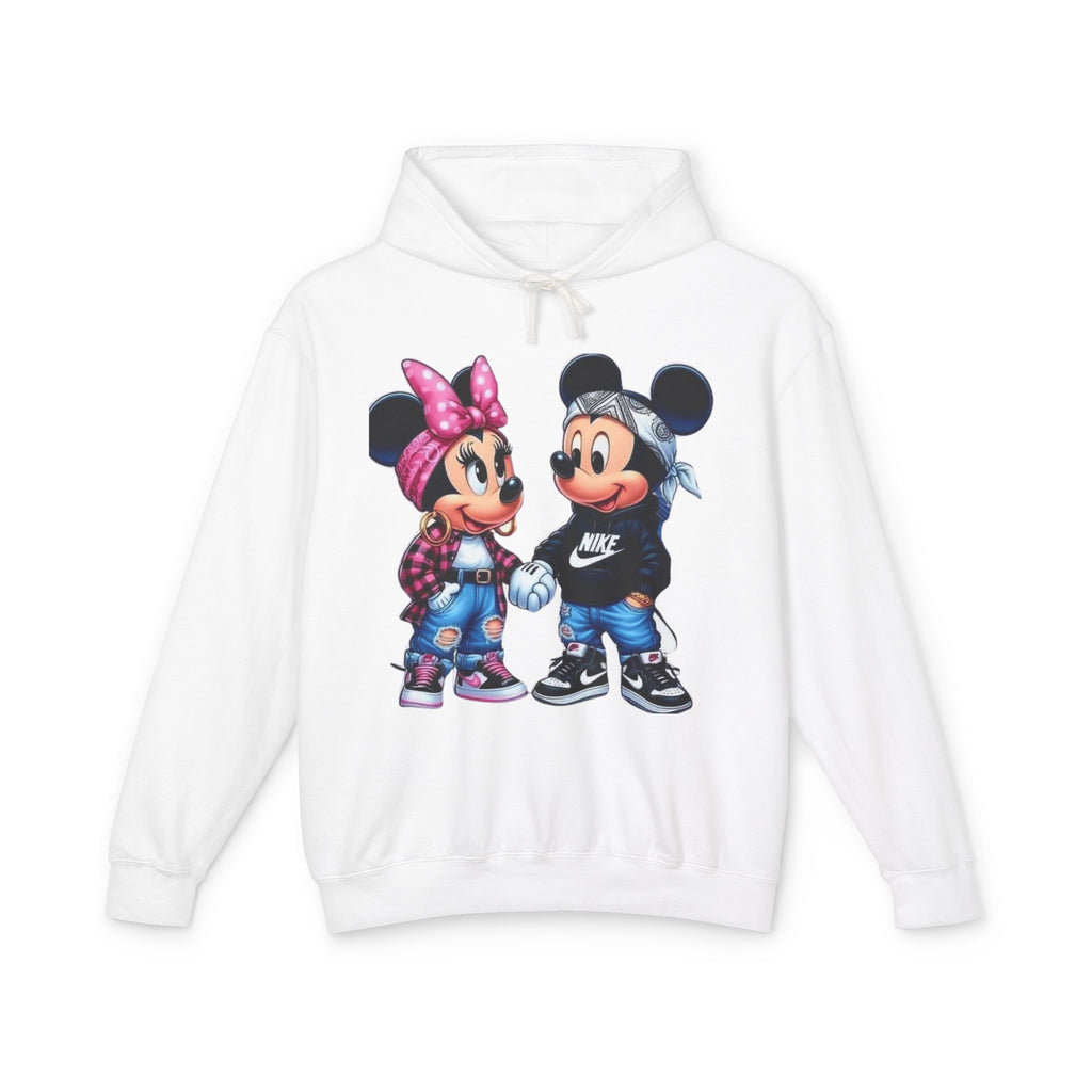 Valentine Cartoon Couple Hoodie  Cute Mickey & Minnie Style Graphic