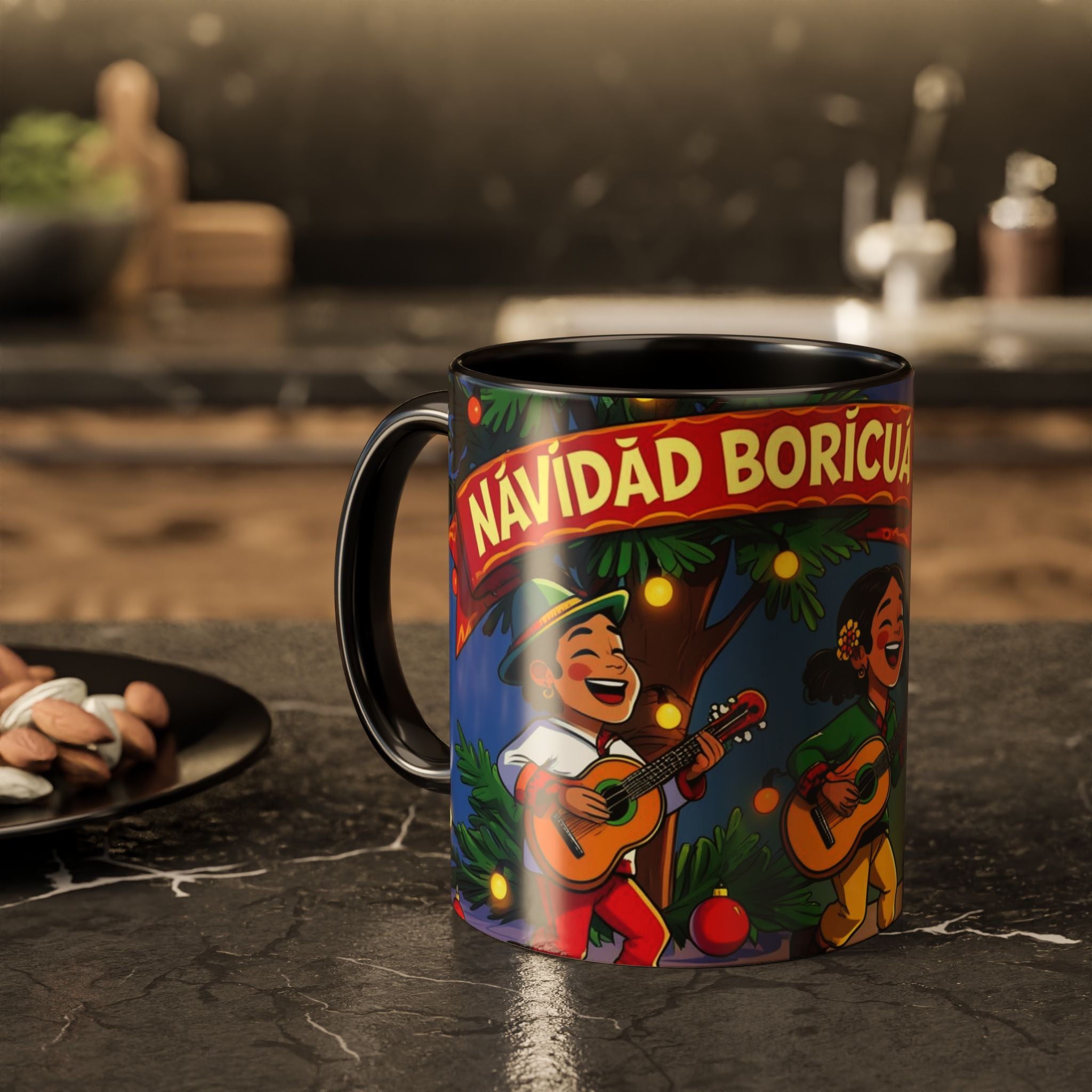 Navidad Boricua Mug Vibrant Puerto Rican Celebration Mug