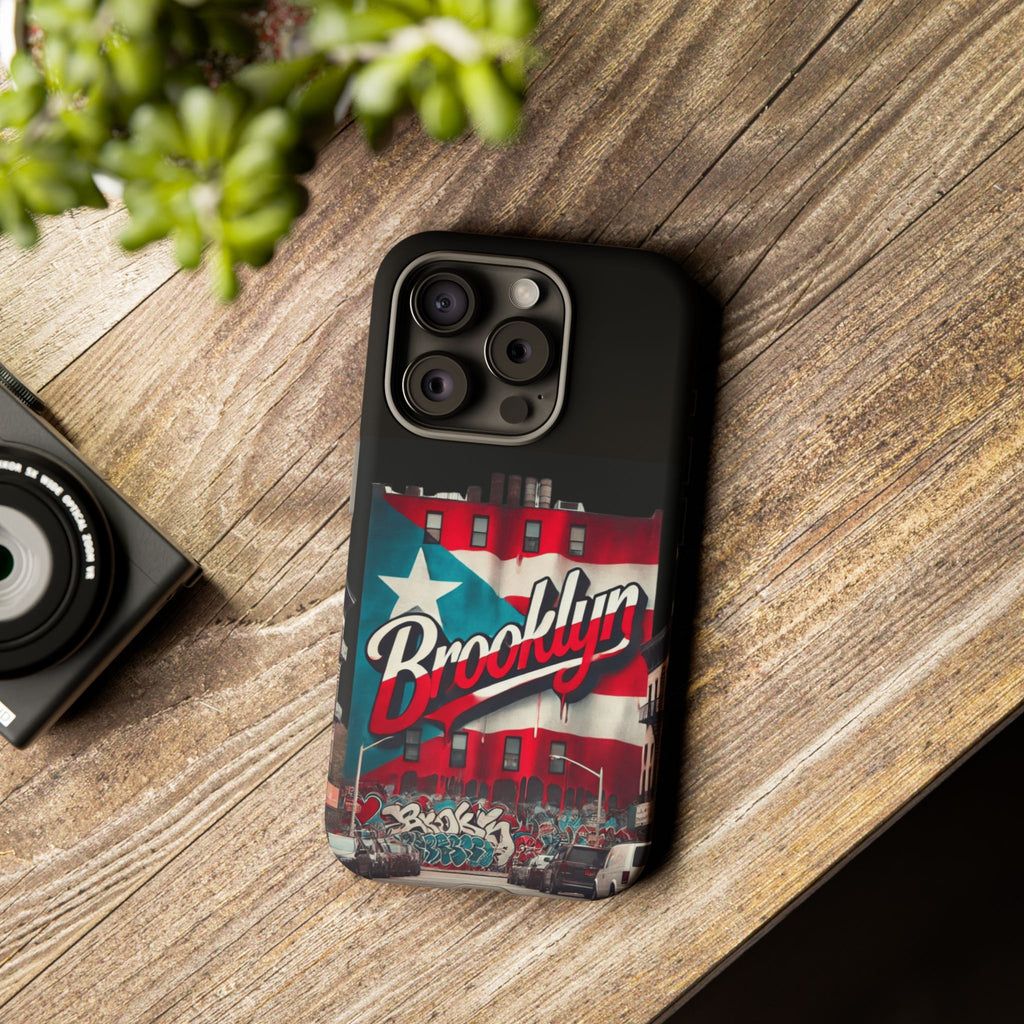 Brooklyn Street Art Phone Case  Urban Graffiti Protective Cover
