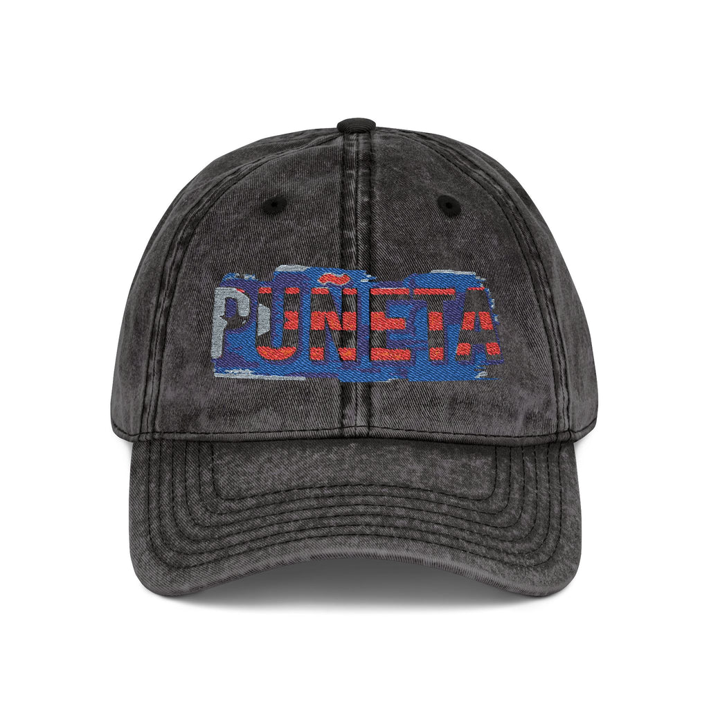 Puerto Rico Pride Knit Hat Vintage Embroidered Cap Puneta Red Hat for Casual Style