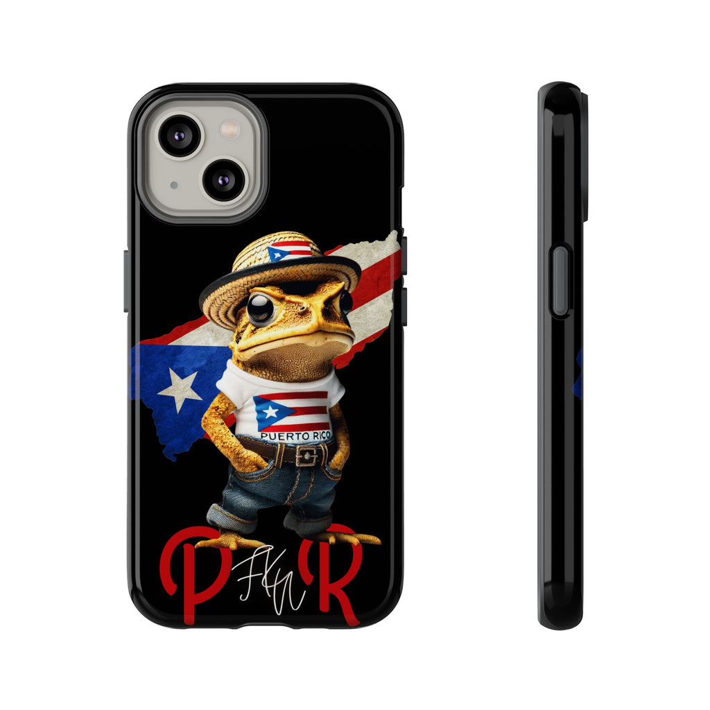 Puerto Rican Frog Tough Phone Case  Puerto Rico Flag Patriotic Protective Case