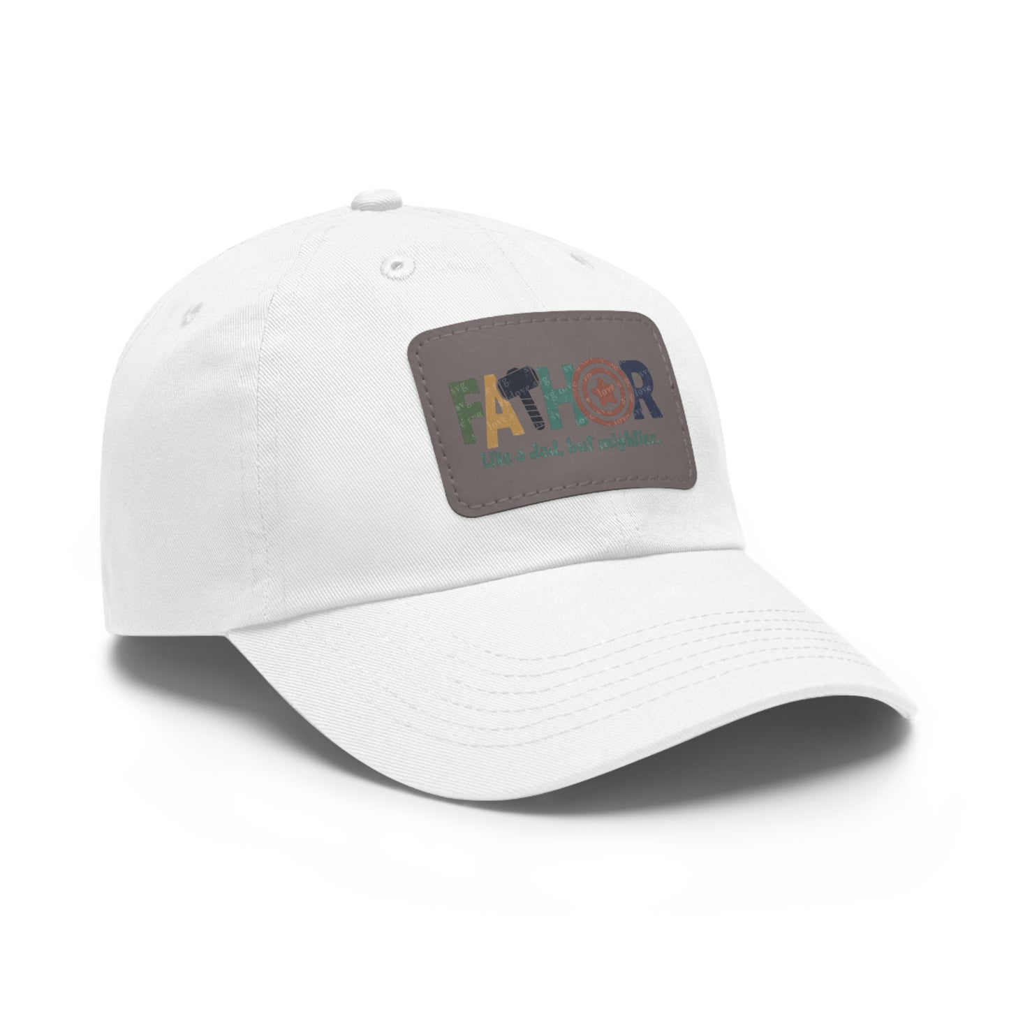 Stylish Dad Hat with Leather Patch - Perfect Gift for Fathers, Dads, Father's Day, Casual Wear, Outdoor Activities