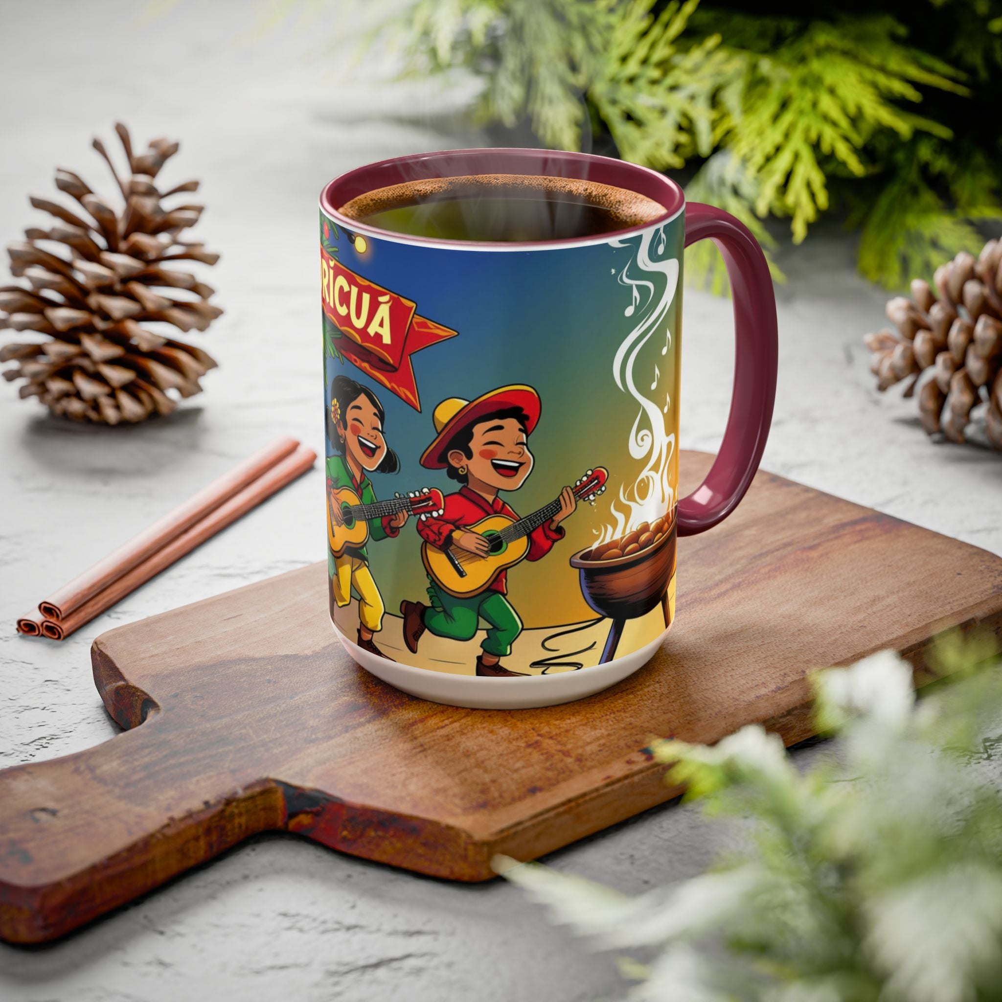 Navidad Boricua Mug Vibrant Puerto Rican Celebration Mug