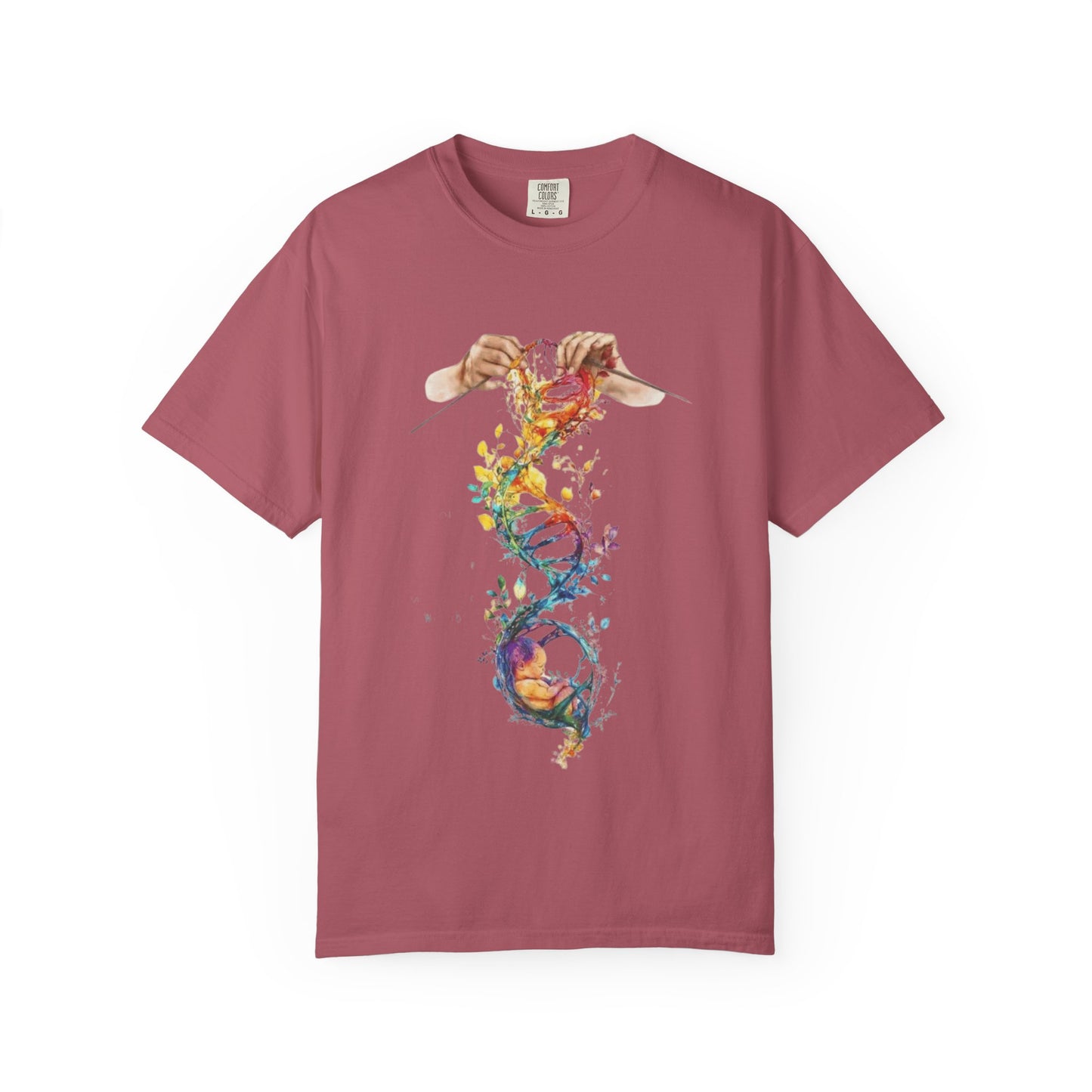 👚 Soft. Stylish. Mom-approved. Order now and gift her something she'll actually wear! Colorful DNA Art Unisex T-shirt, Science Tee, Creative Garment, Gift for Scientists,
