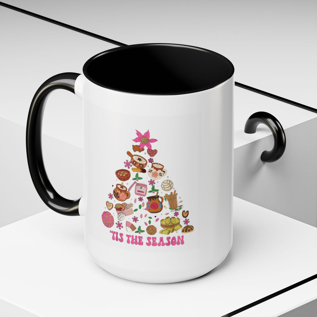 Coffee Mug - 'Tis the Season' Holiday Cookie Tree Accent Mug (11/15oz)