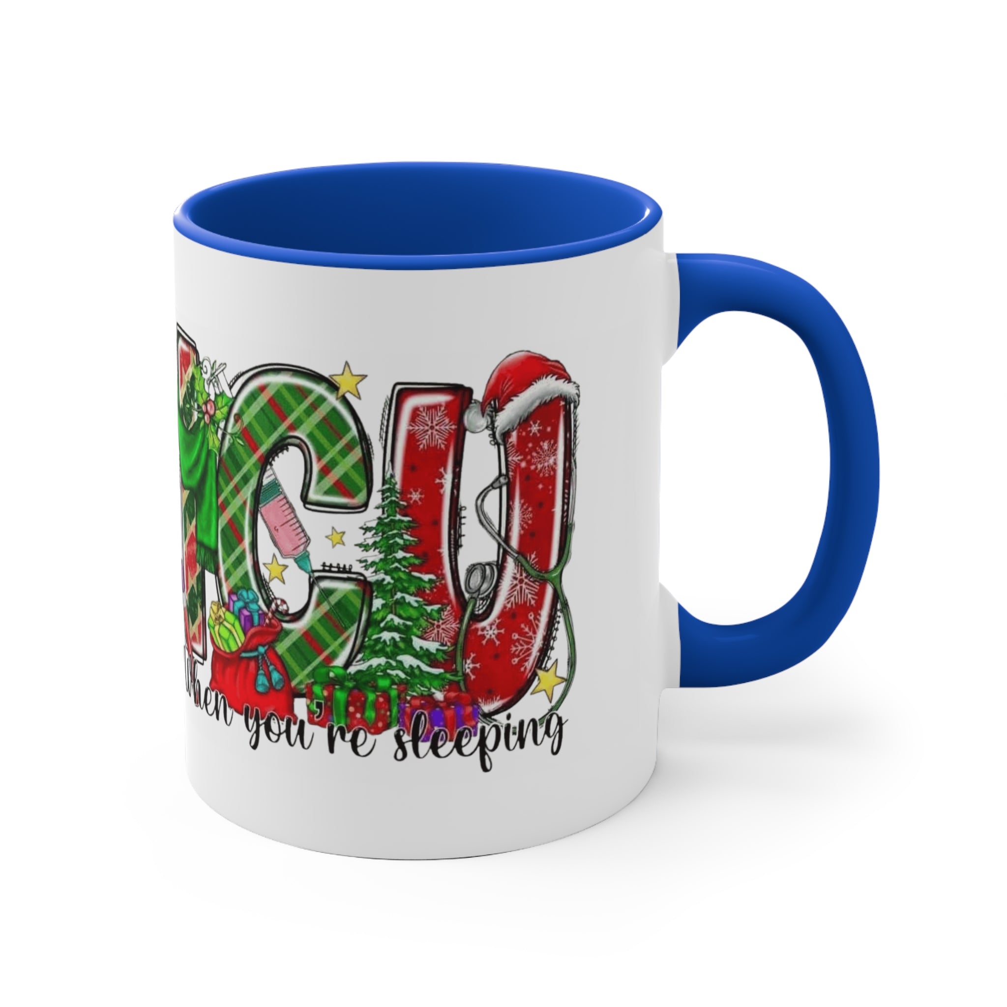 Christmas Joy Accent Mug — Festive 'JOY' Holiday Coffee Cup (11oz)Medical Christmas Mug
