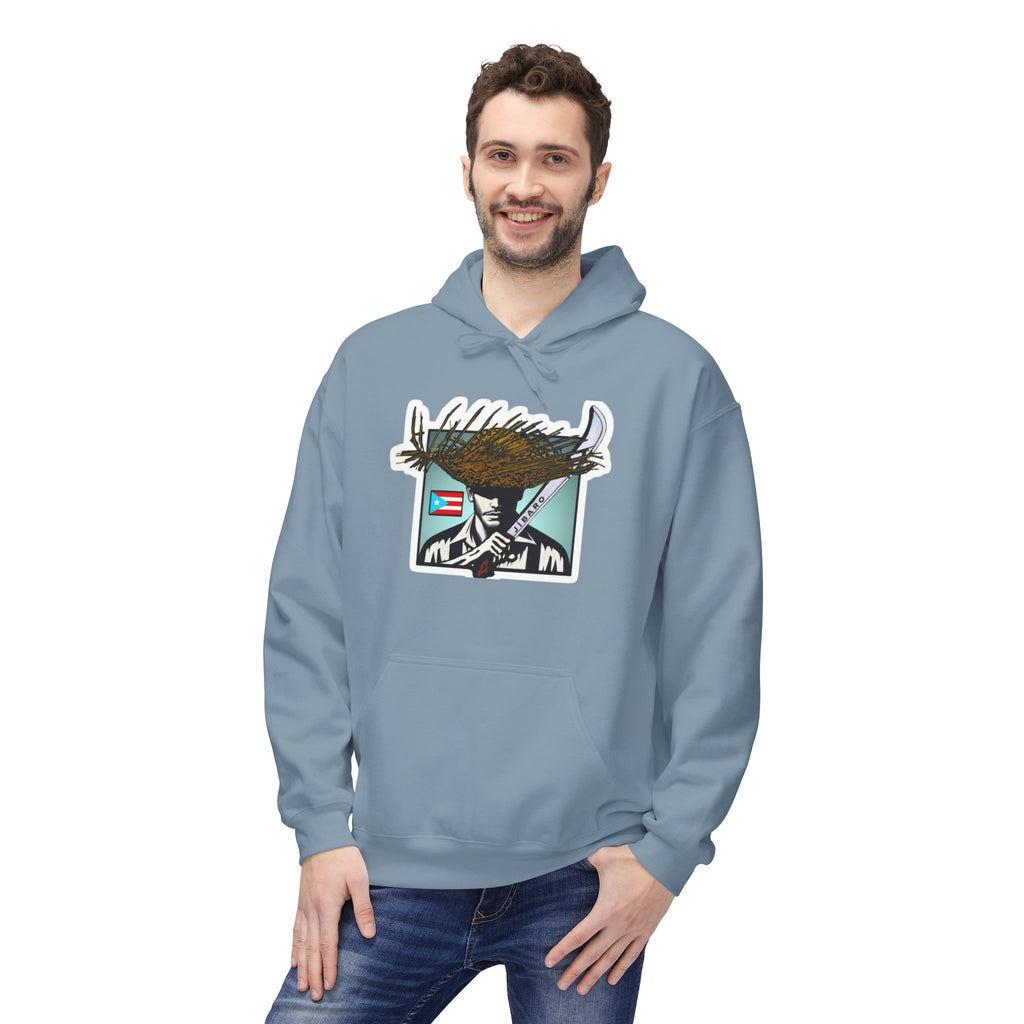 Gíbaro Hoodie  Puerto Rican Pride Pullover with Flag Machete Design