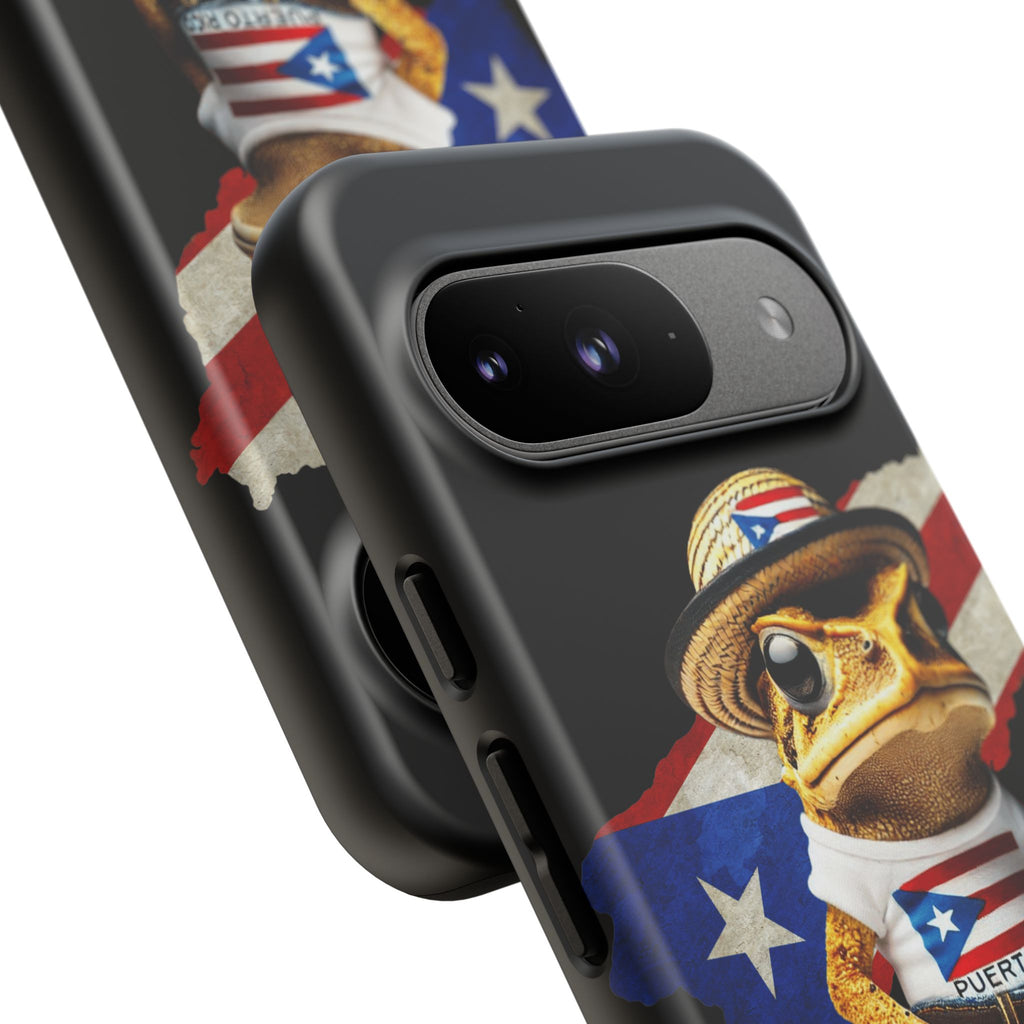 Puerto Rican Frog Tough Phone Case  Puerto Rico Flag Patriotic Protective Case