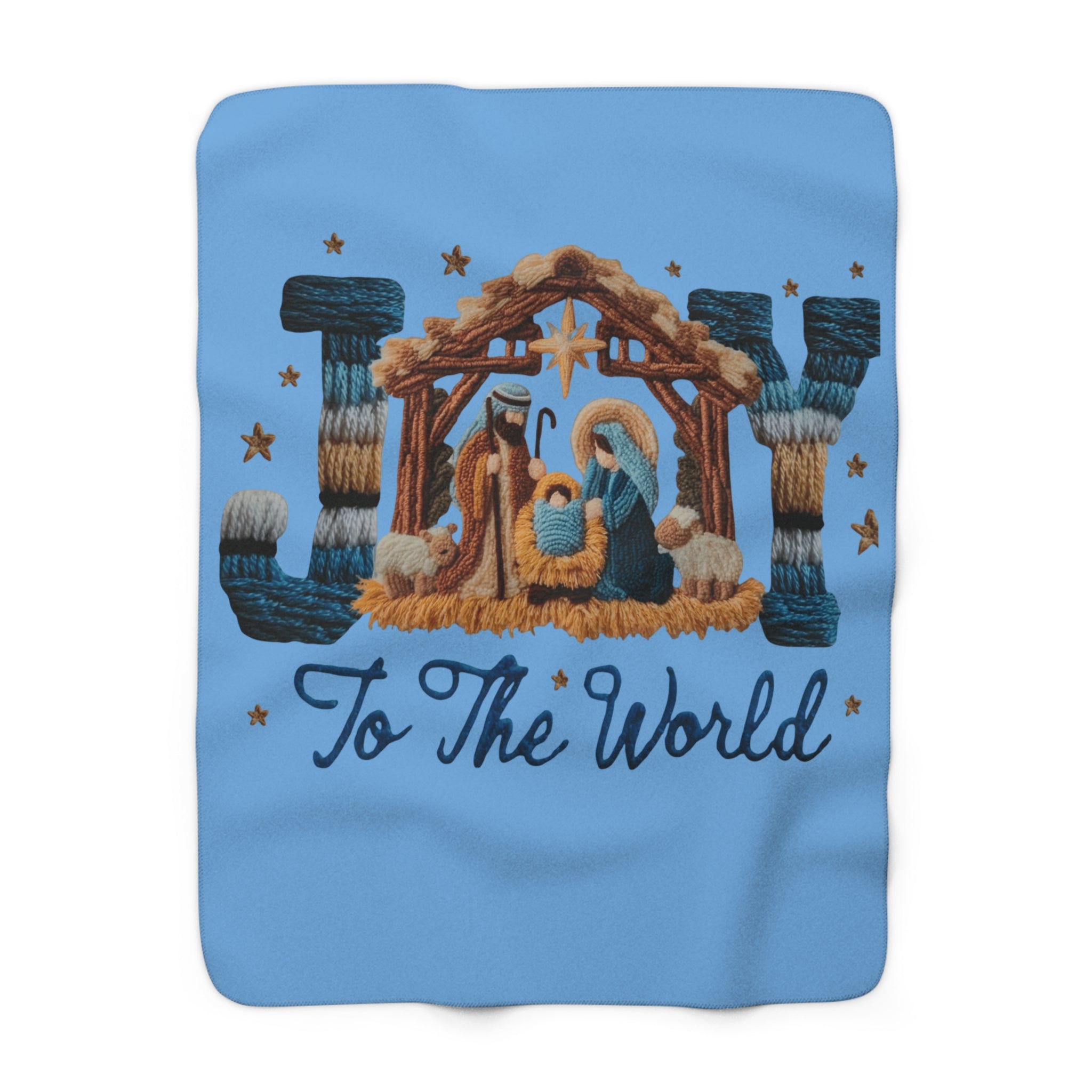 Magical Christmas Cartoon Blanket Joy to the World Christmas Throw