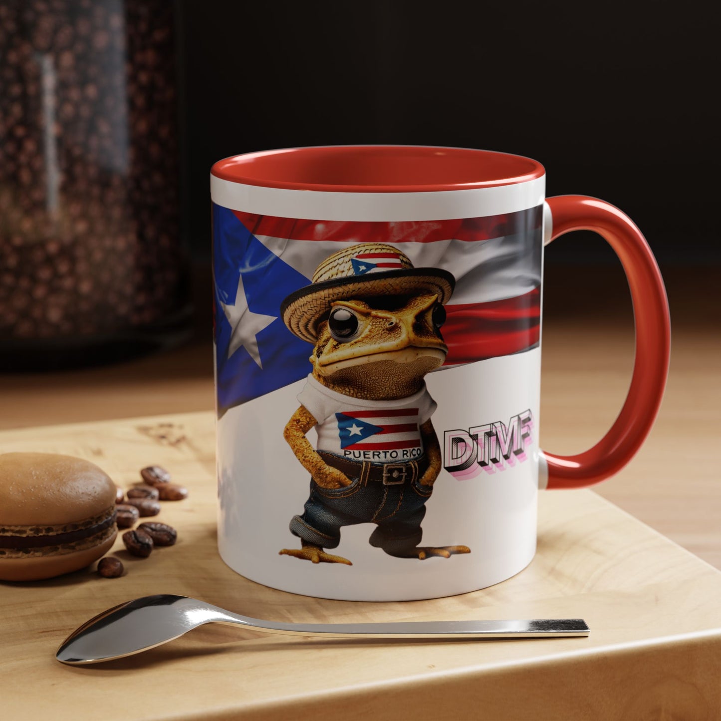 Puerto Rican Heritage Mugs with Unique Designs Accent Coffee Mug (11, 15oz)