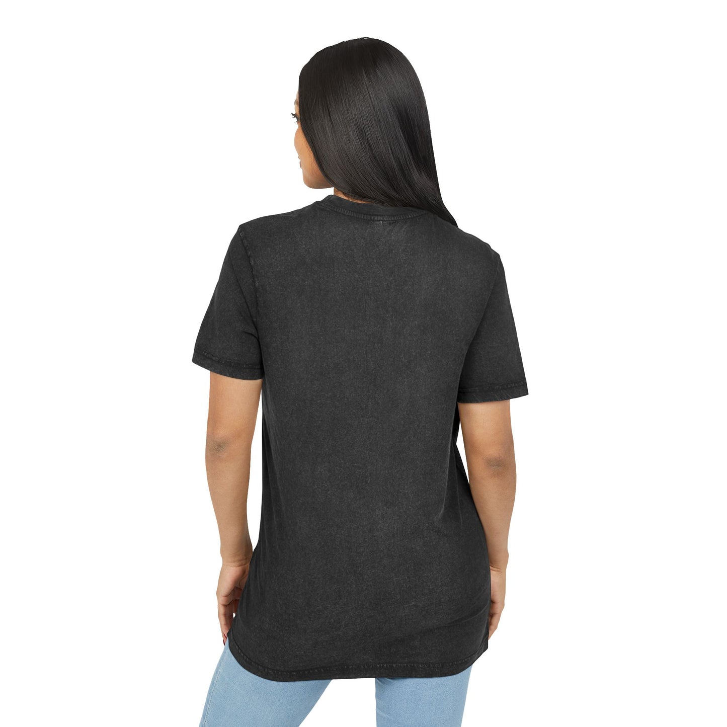 Just Breathe Acid-Wash Tee  Relaxed Pink Graphic T-Shirt