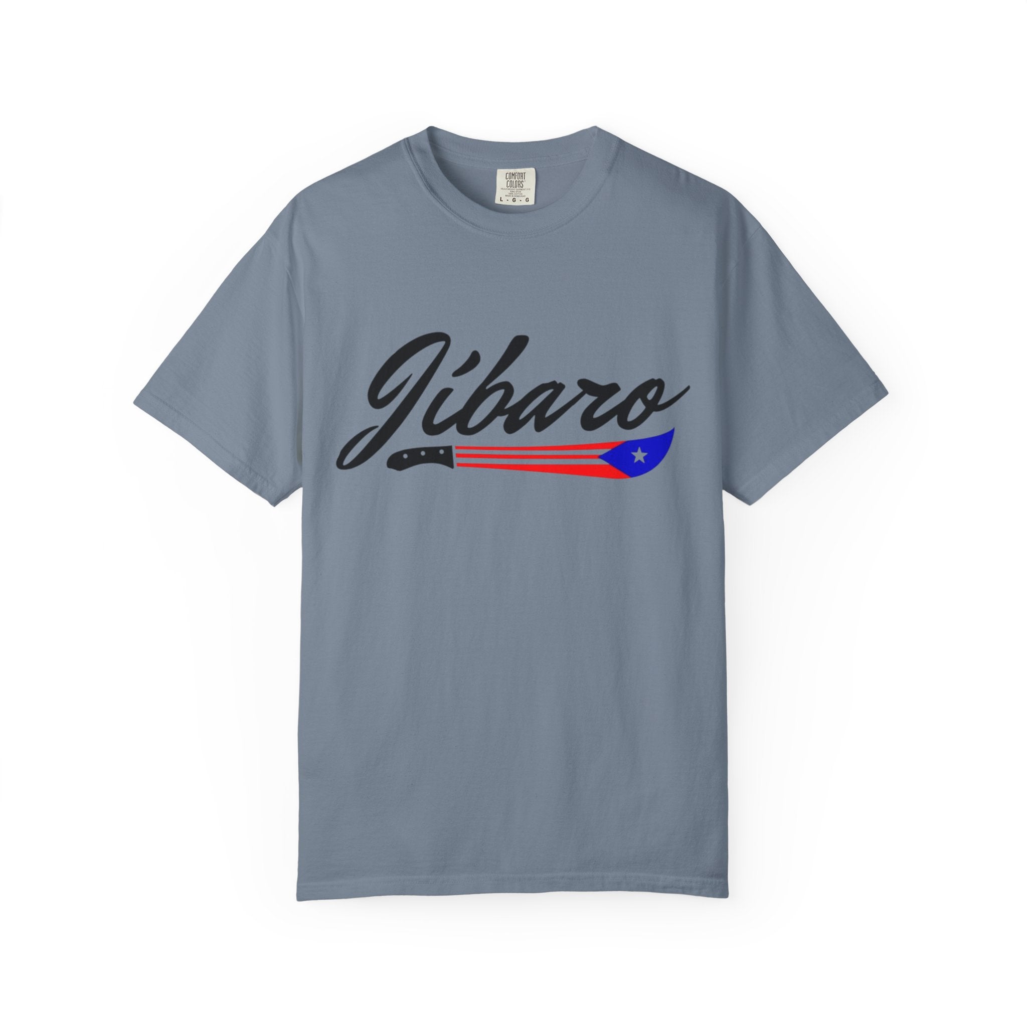 T-Shirt  "Jíbaro" Puerto Rican Heritage Tee (Back Machete  Sombrero de Paja Design) Puerto Rico’s Navidades