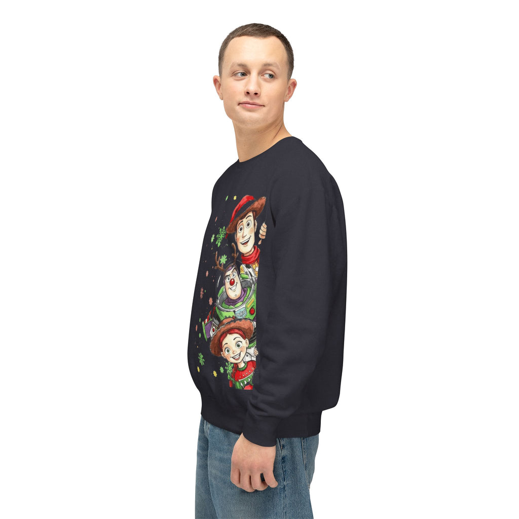 Christmas Toy Cowboy Crewneck Sweatshirt  Festive Woody & Friends Holiday Sweatshirt Cartoon Christmas T-shirts and Sweaters