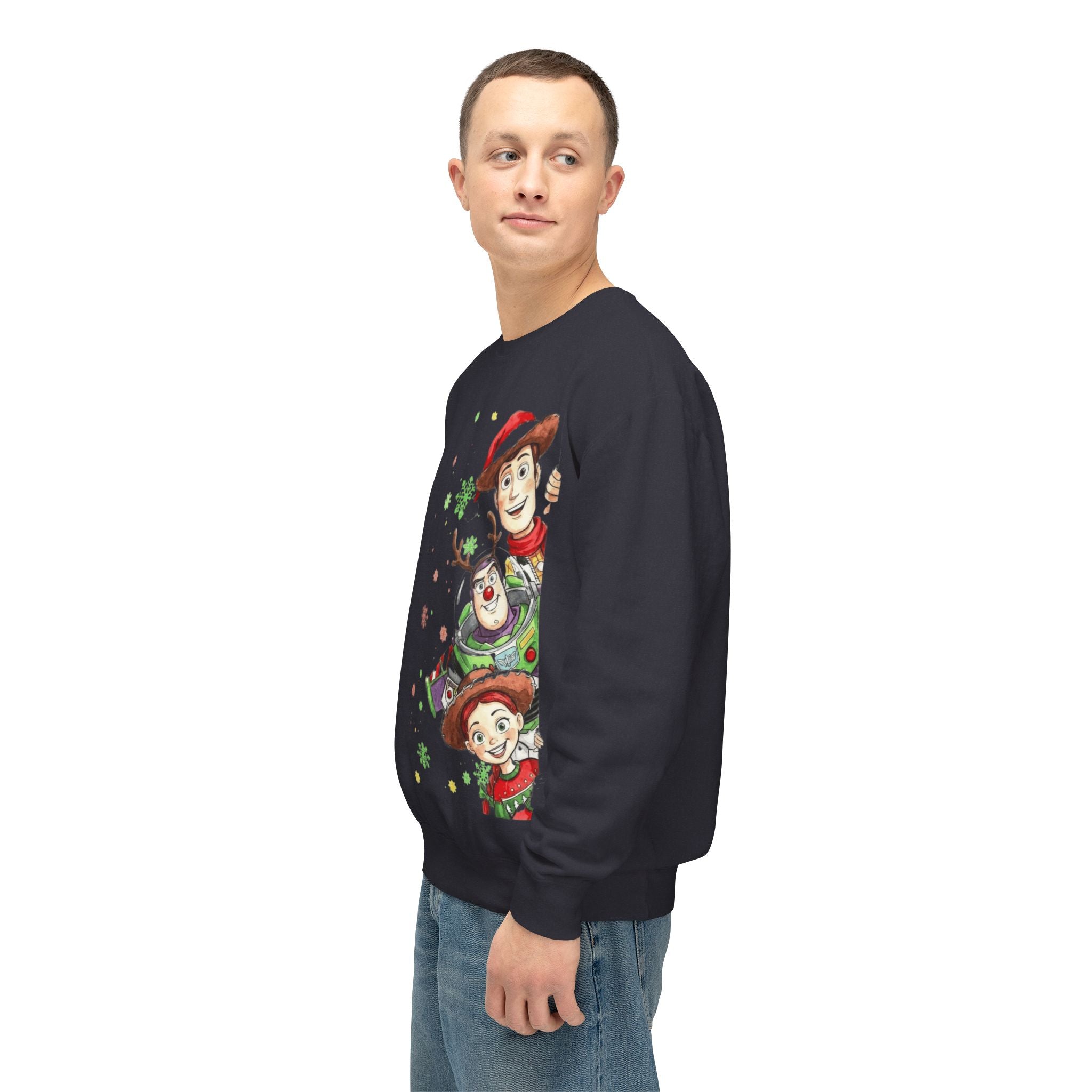 Christmas Toy Cowboy Crewneck Sweatshirt  Festive Woody & Friends Holiday Sweatshirt Cartoon Christmas T-shirts and Sweaters