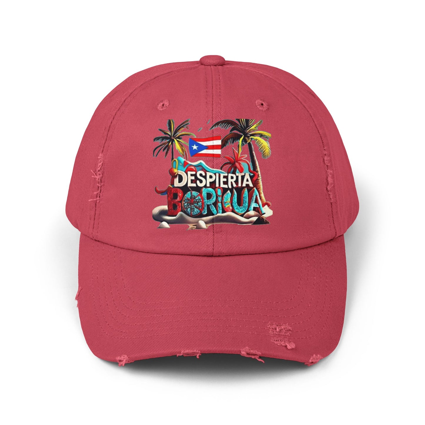 Puerto Rican Snapback Tropical Distressed Cap, Puerto Rican Pride Hat, Summer Accessories, Vacation Gear, Gift for Travelers