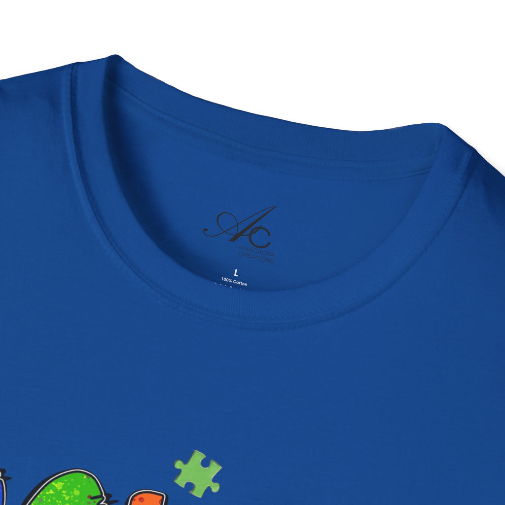 Color Outside the Lines Unisex T-Shirt for Autism Awareness