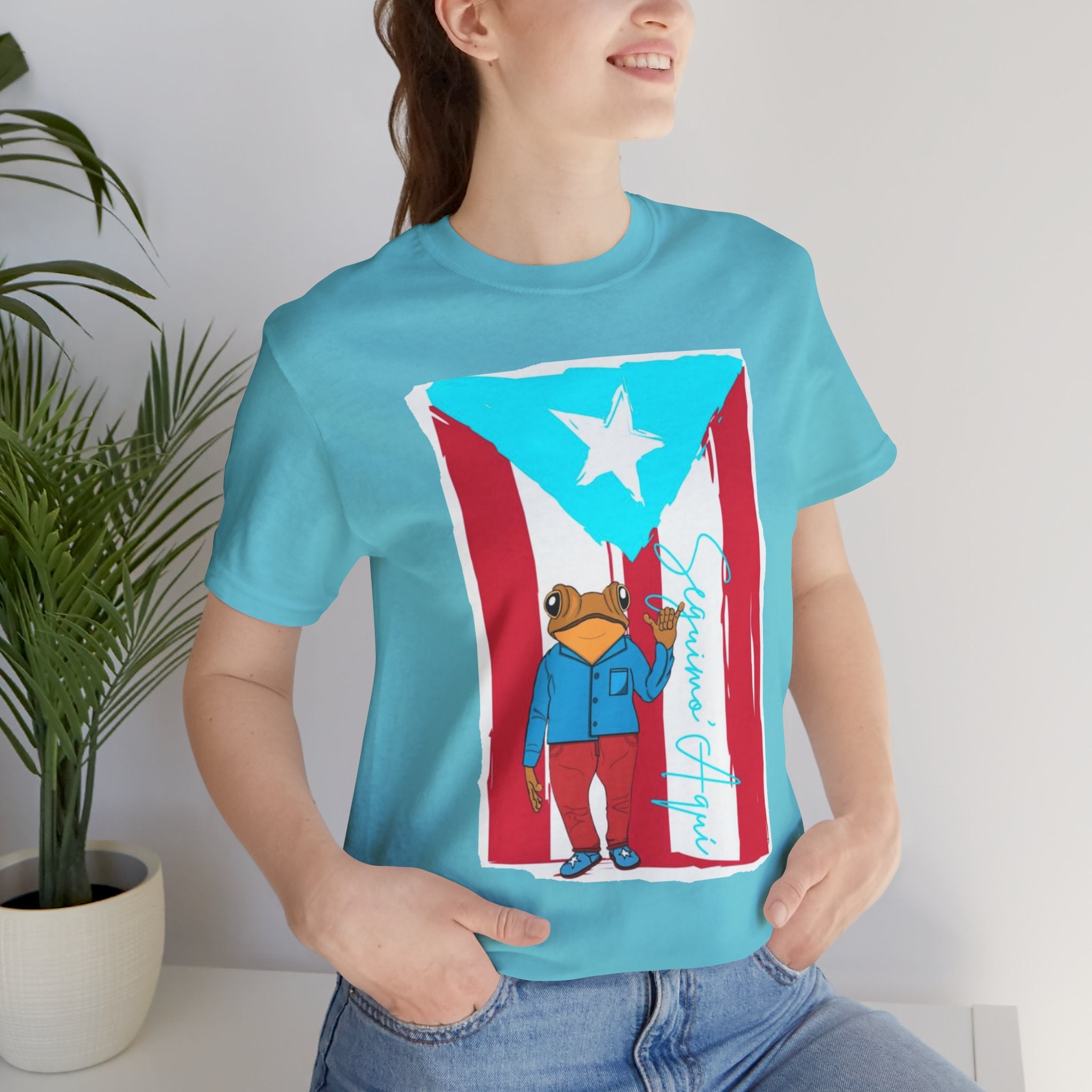 Puerto Rican Coqui Flag T‑Shirt  Boricua Pride Tee
