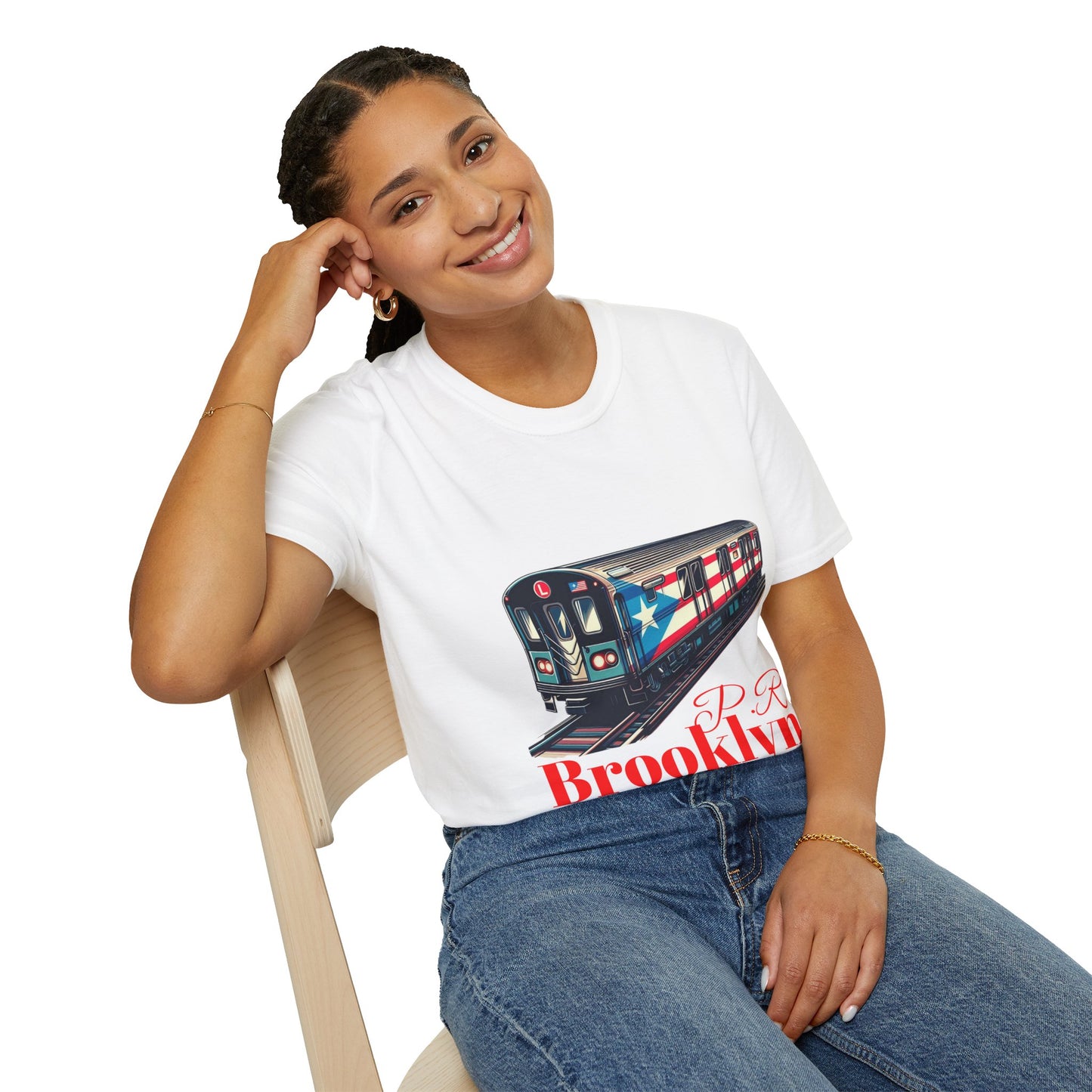 New Yorican and Proud Where Boricua Meets Brooklyn PR Train T-Shirt, Unisex Graphic Tee, Travel Shirt, Gift for NYC Lovers,