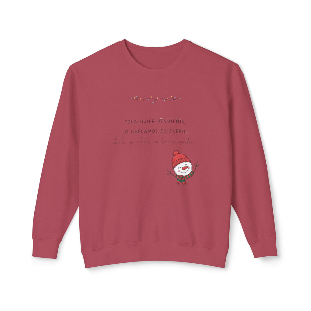 Snowman Crewneck Sweatshirt  Cute Holiday Snowman Pullover