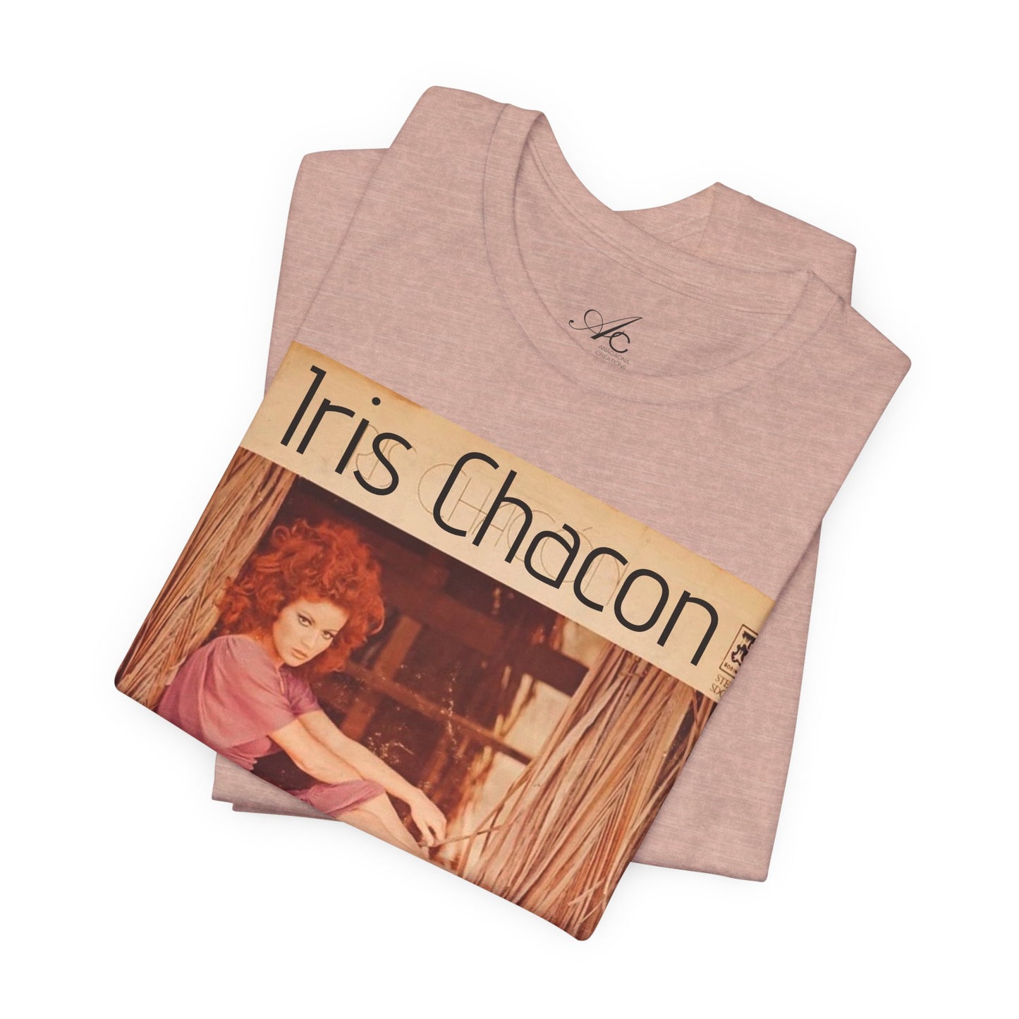 Retro Iris Chacon Unisex Tee, Vintage Music Shirt, Bohemian T-Shirt, Gift for Her, 90s Style Top