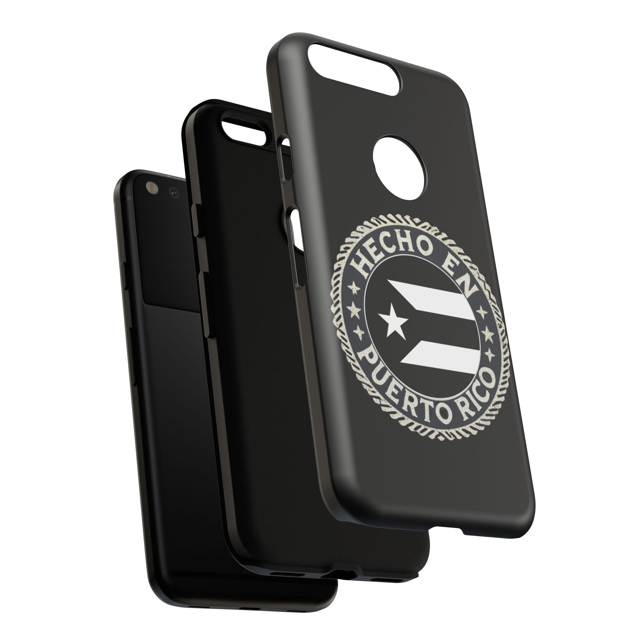 Hecho en Puerto Rico Phone Case  Puerto Rican Flag Emblem Tough Protective Cover