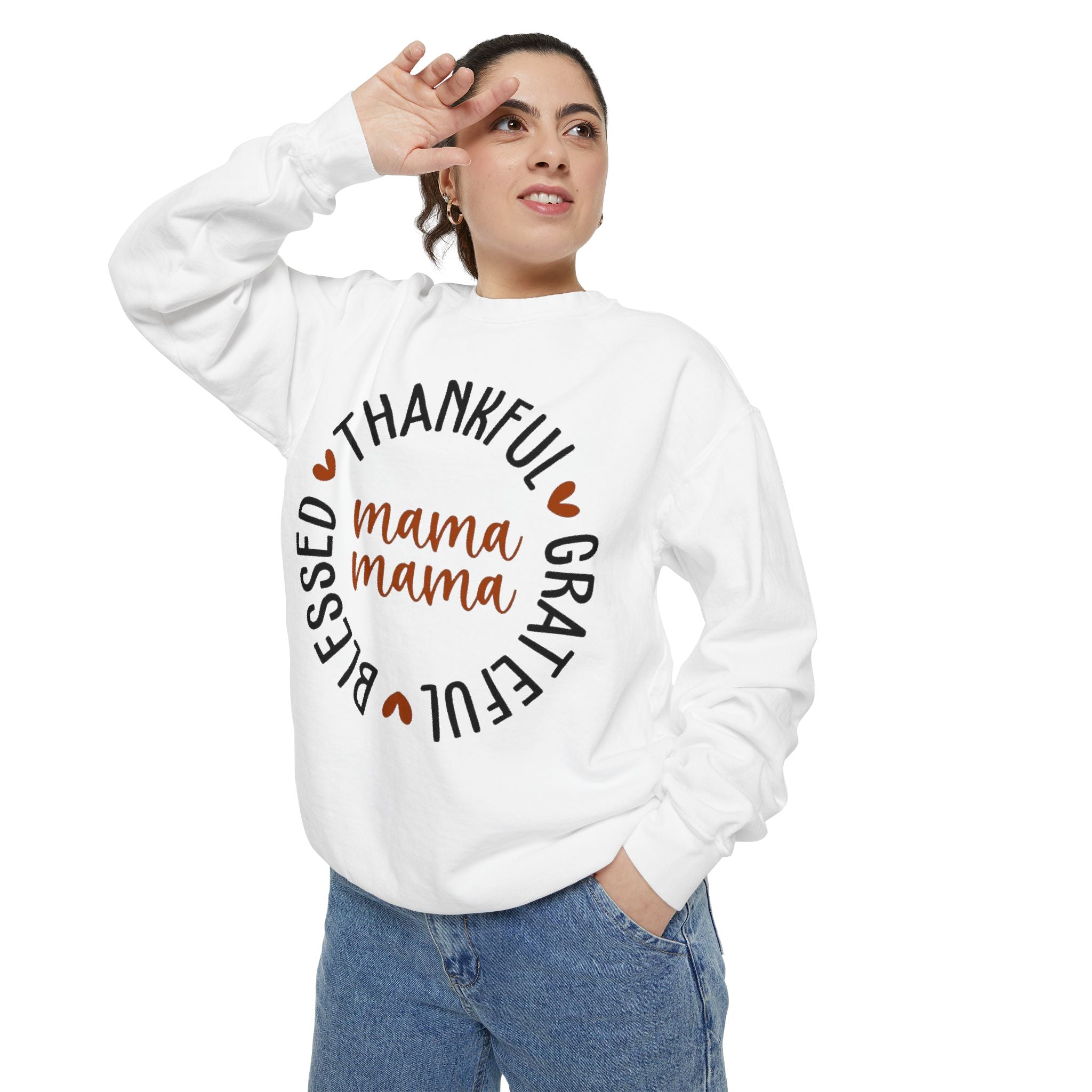 MOM  Sweatshirt Thankful Grateful Blessed "Mama Mama" Sweatshirt