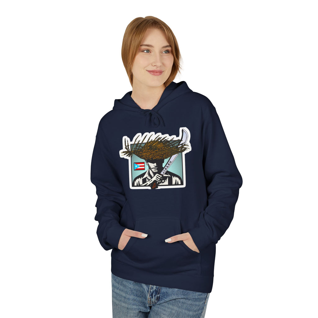 Gíbaro Hoodie  Puerto Rican Pride Pullover with Flag Machete Design