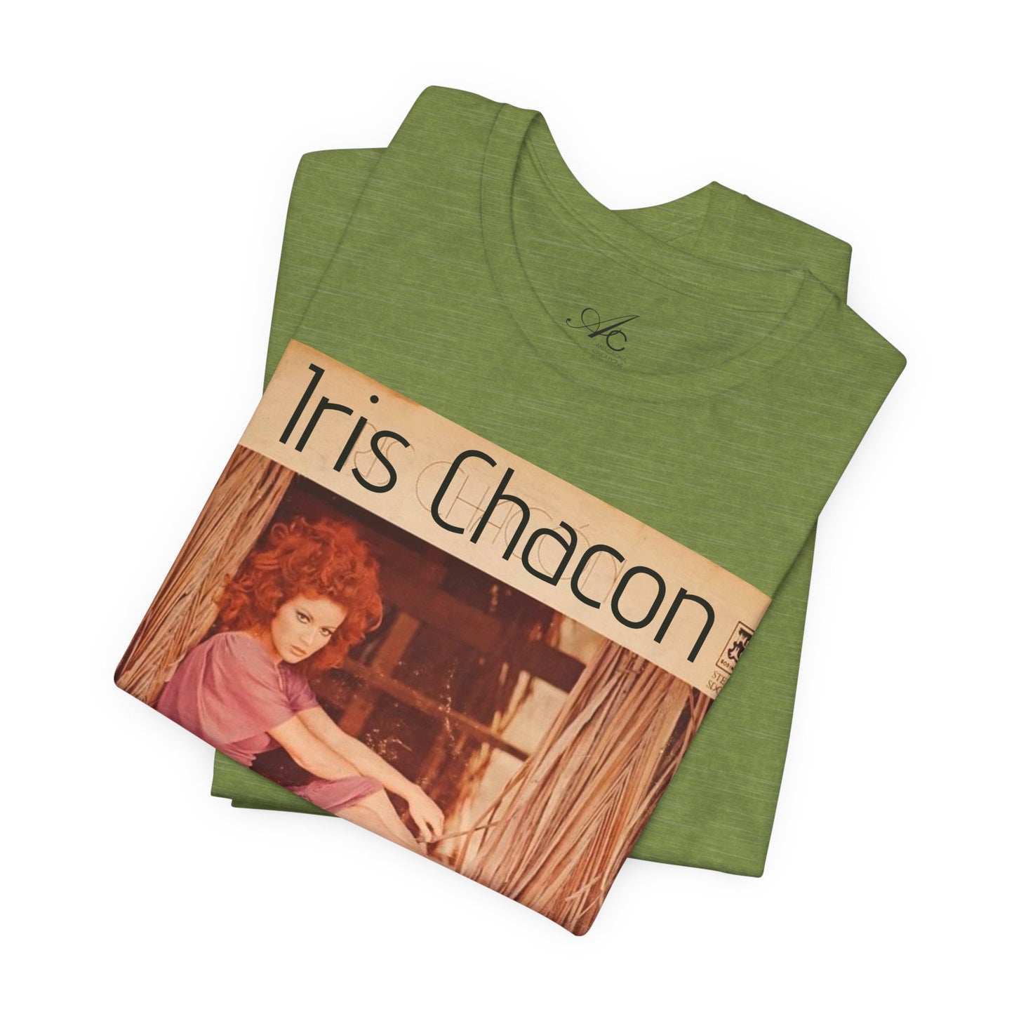 Retro Iris Chacon Unisex Tee, Vintage Music Shirt, Bohemian T-Shirt, Gift for Her, 90s Style Top