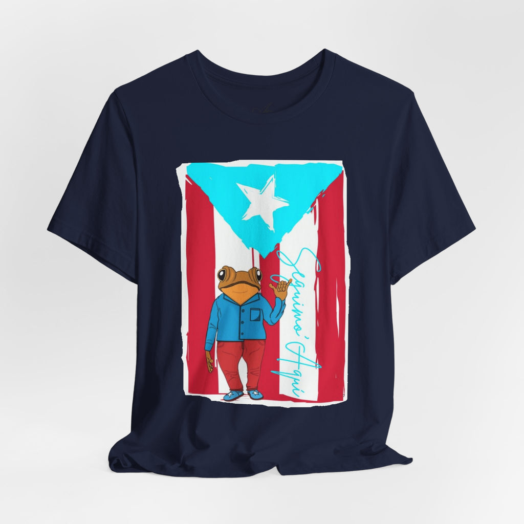 Puerto Rican Coqui Flag T‑Shirt  Boricua Pride Tee