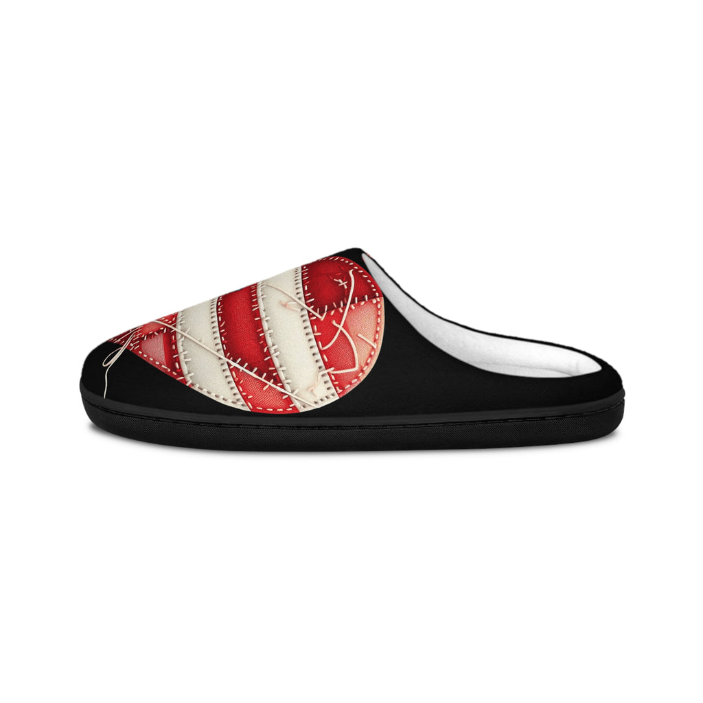 Puerto Rico Flag Patch Indoor Slippers  Women’s Cozy USA Flag Design