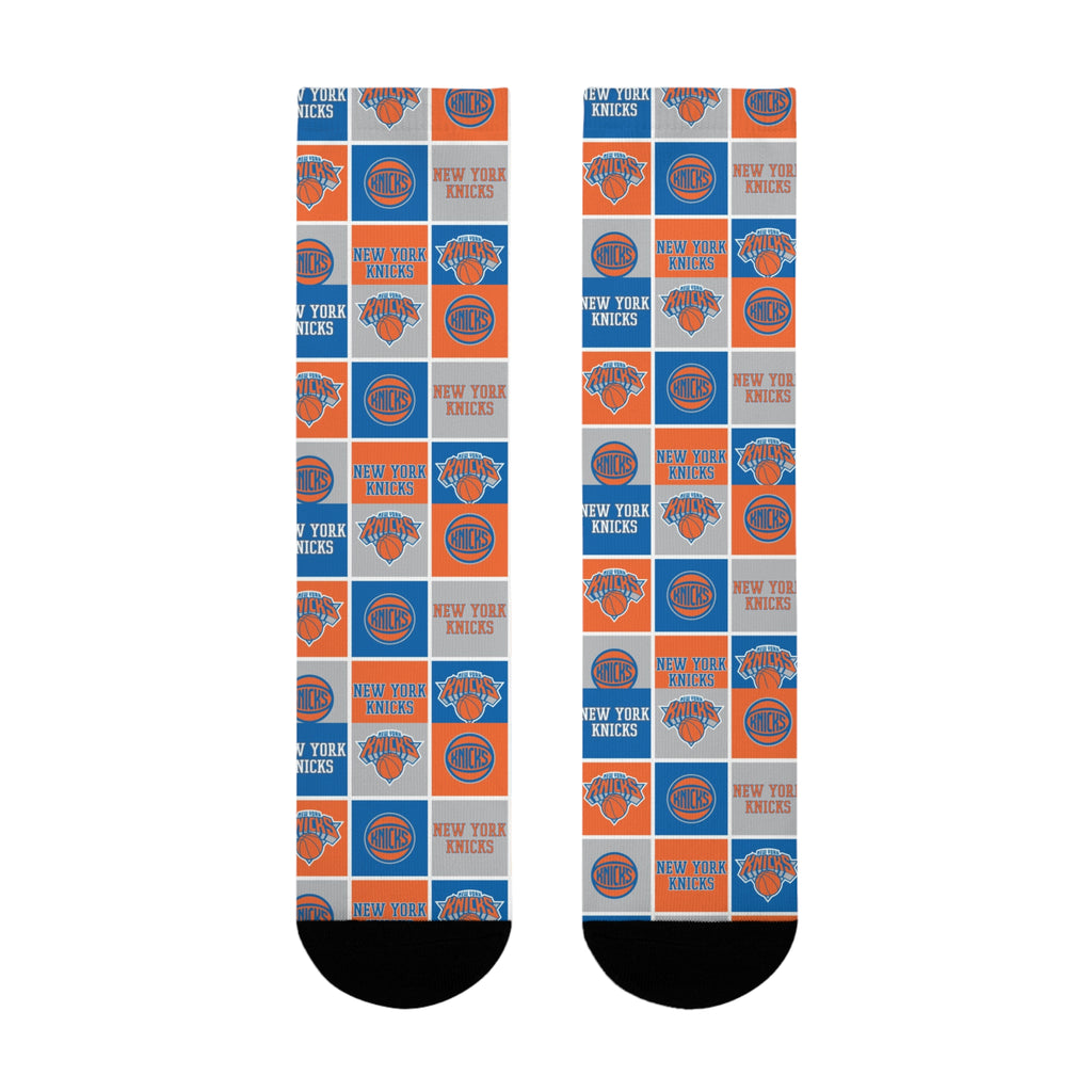 Basketball-Inspired Pattern Crew Socks — Retro Sports Sublimation Socks NY