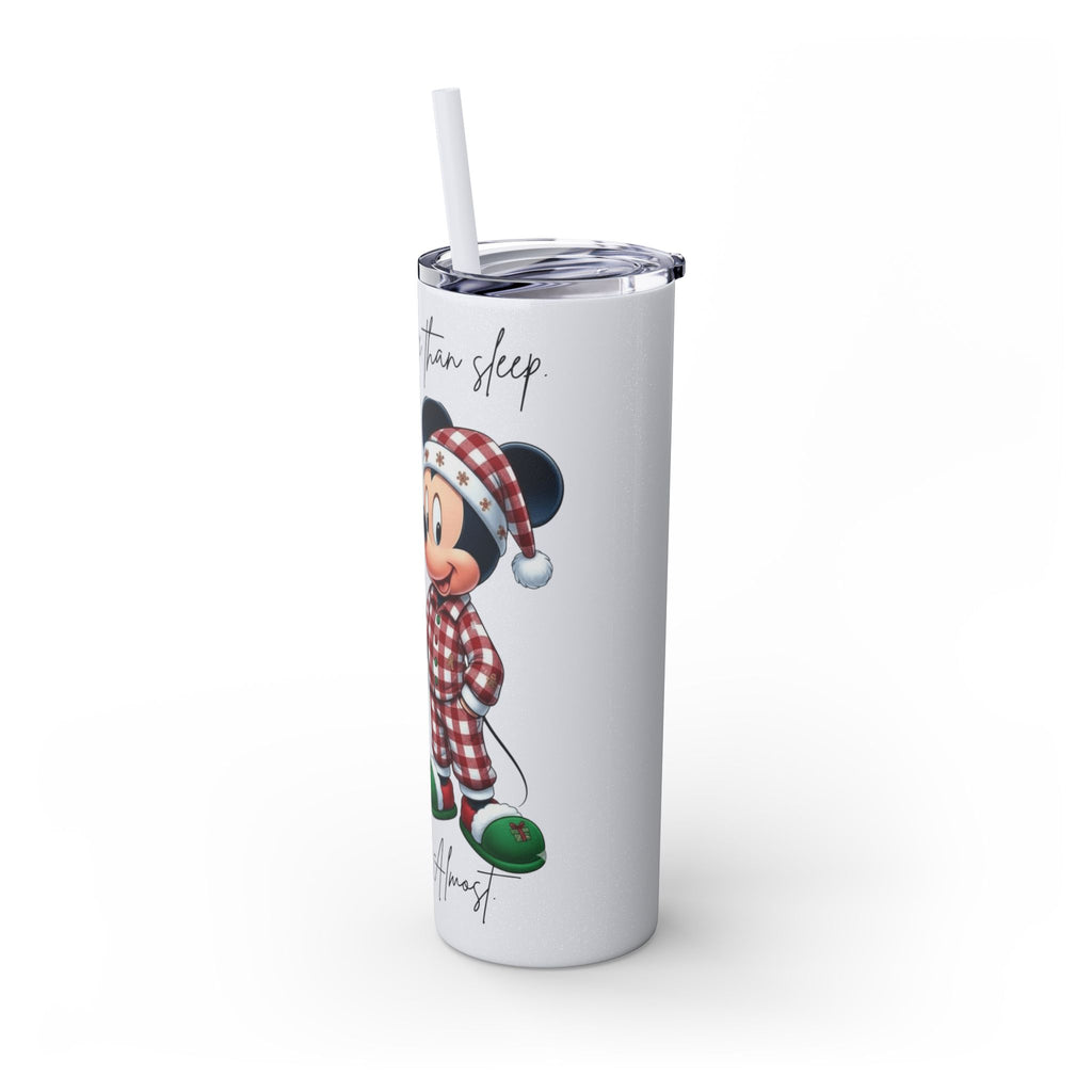 I Love You More Than Travel Tumbler — 20oz Skinny Cup with Straw