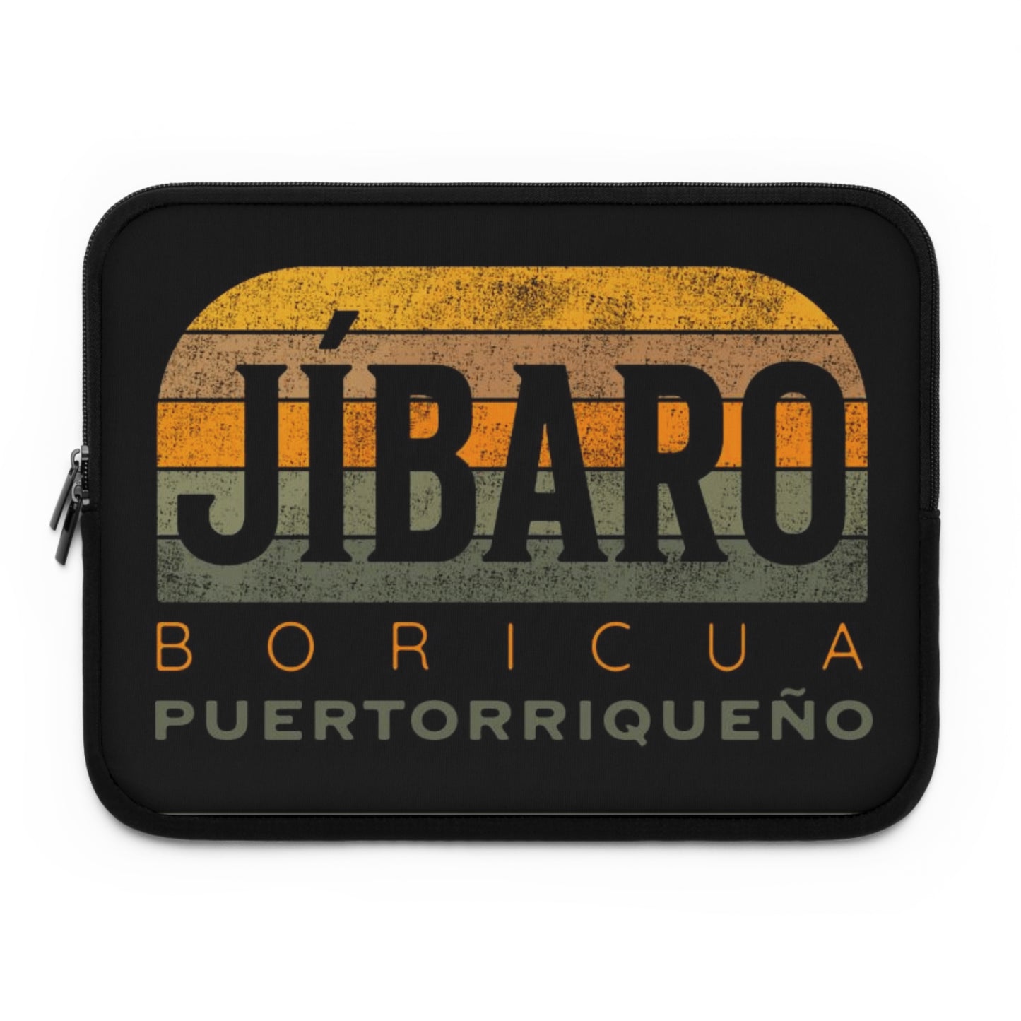 Jíbaro Boricua Laptop Sleeve – Puerto Riqueño Vintage Stripes